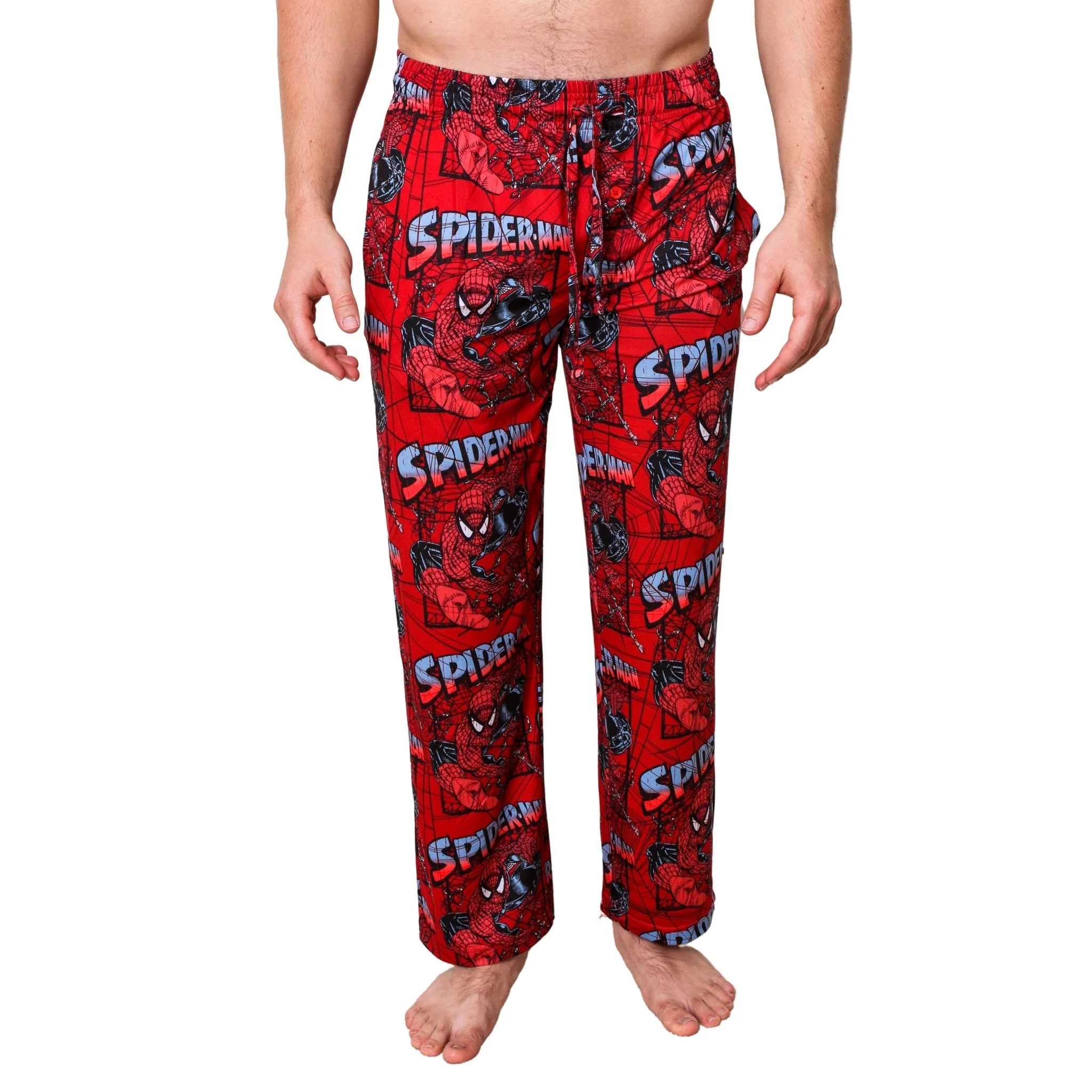 Spider-Man Web Slinger 90's All Over Marvel Lounge Sleep Pants - Image 2