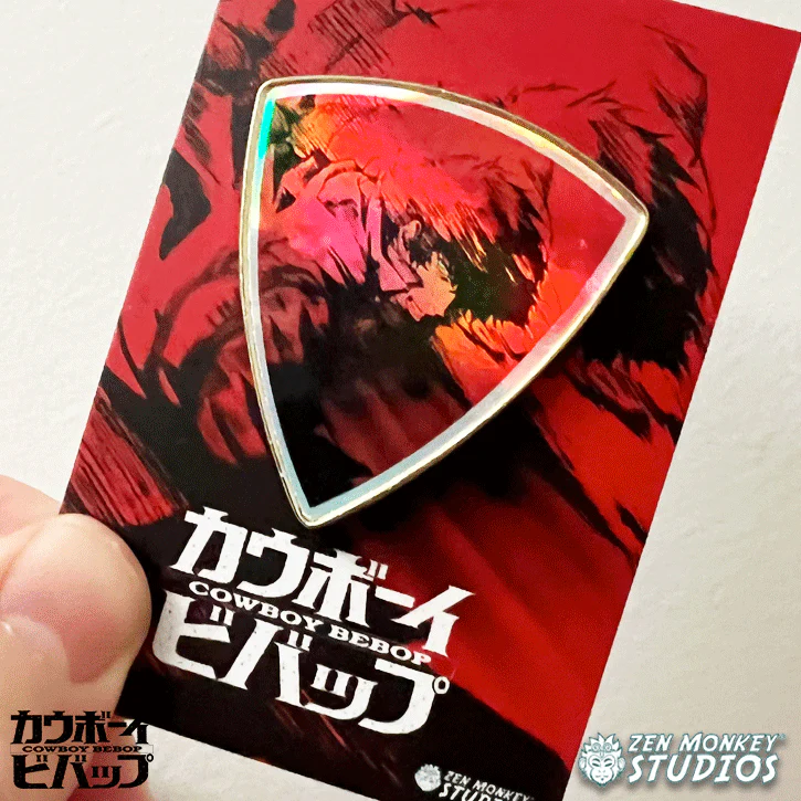 Spike Spiegel - Foil Shield Series - Cowboy Bebop Pin Zen Monkey Studios - Image 2