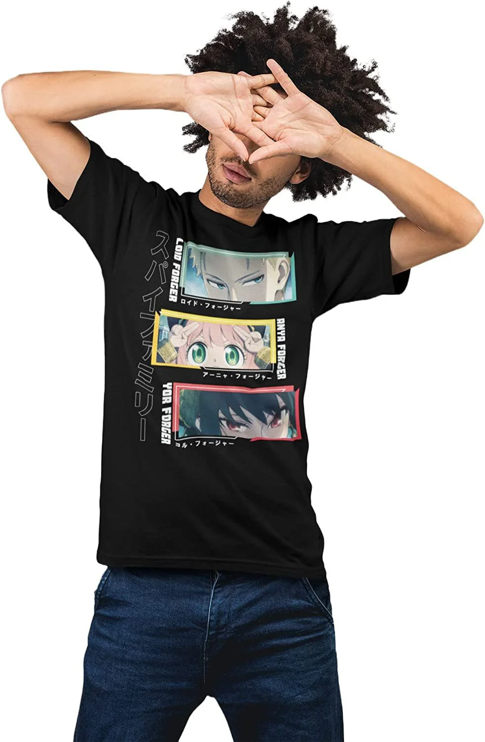 Spy X Family - Forger Family Eyes Frame Adult Men T-Shirt - Image 2