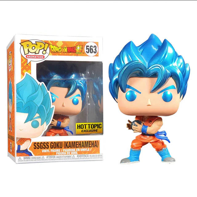 Funko Pop! Animation: Dragon Ball Super – SSGSS Goku Kamehameha Metallic Figure