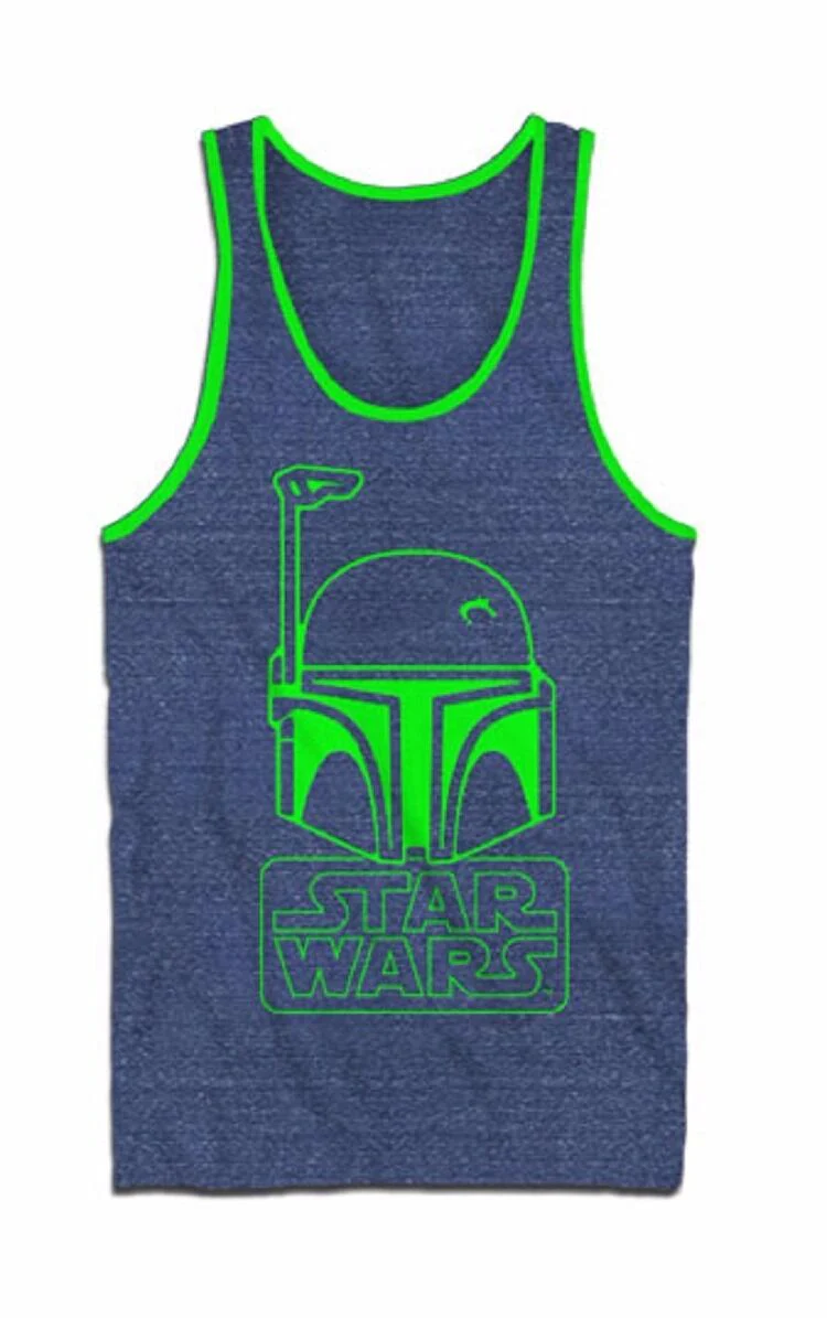 Star Wars Boba Fett Logo Adult Tank Top