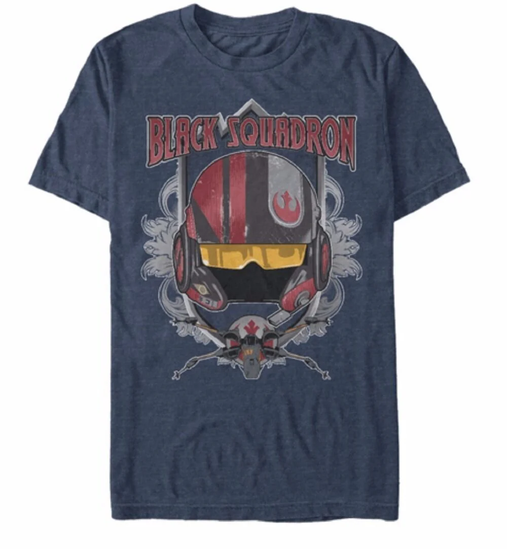 Star Wars Episode 7 Black Leader Adult T-Shirt - Image 2