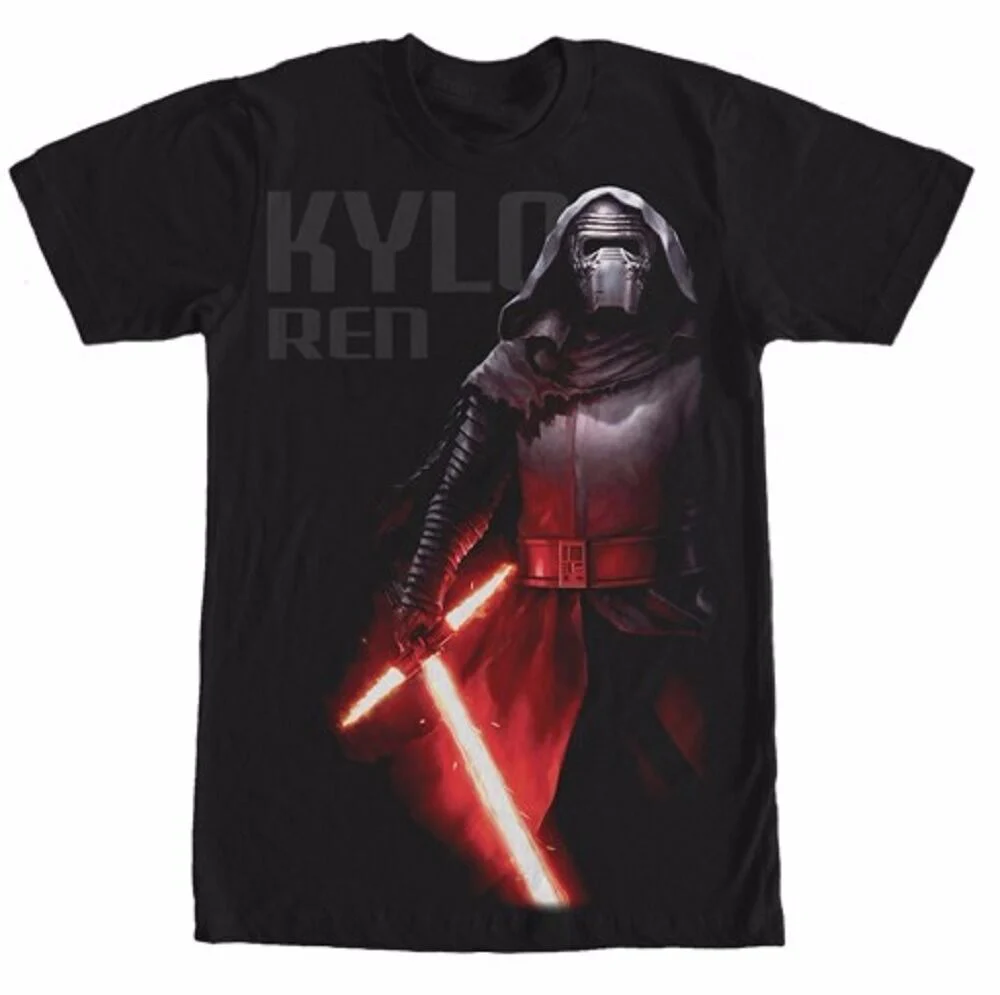 Star Wars Episode 7 Dark Station Adult T-Shirt - Image 2