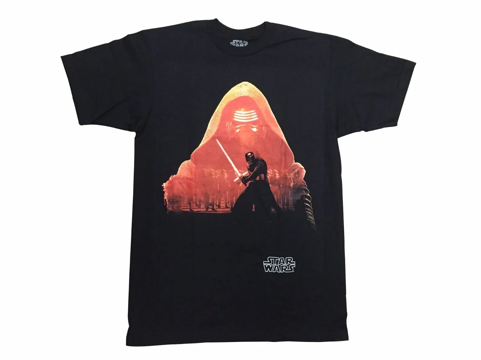 Star Wars Force Awakens Kylo Ren Silhouette Adult T-Shirt - Image 2