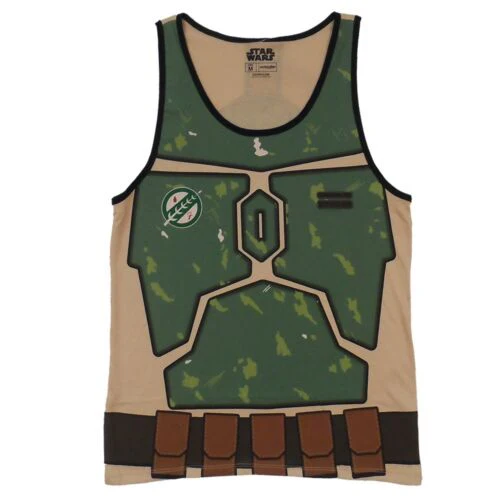 Star Wars I Am Boba Fett Costume Premium Adult Tank Top - Image 1