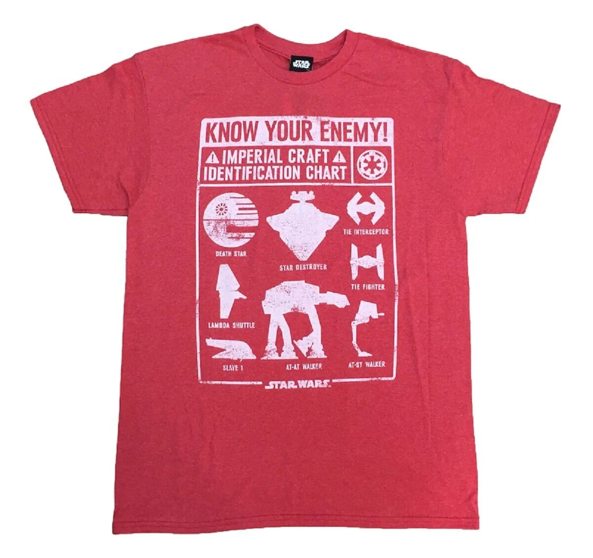 Star Wars Movie Know Your Enemy Adult T-Shirt - Image 1