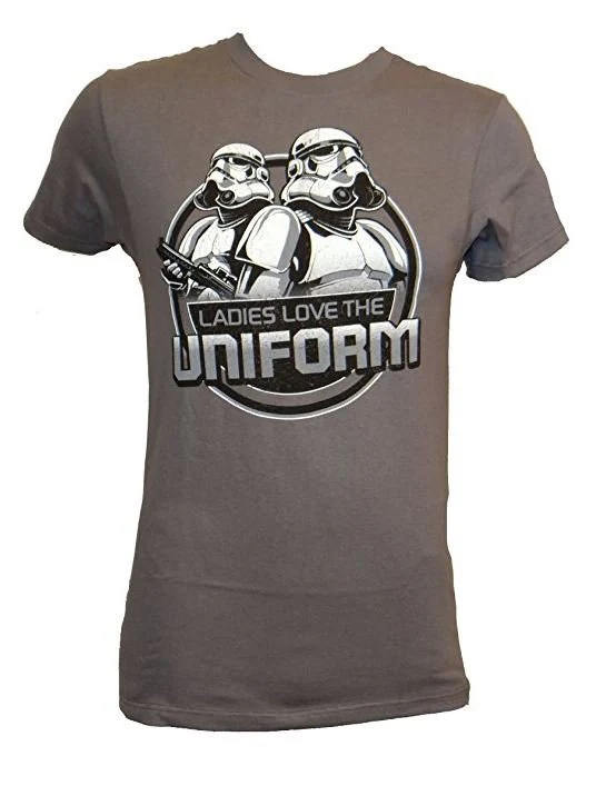 Star Wars Movie Ladies Love The Uniform Adult T-Shirt - Image 1