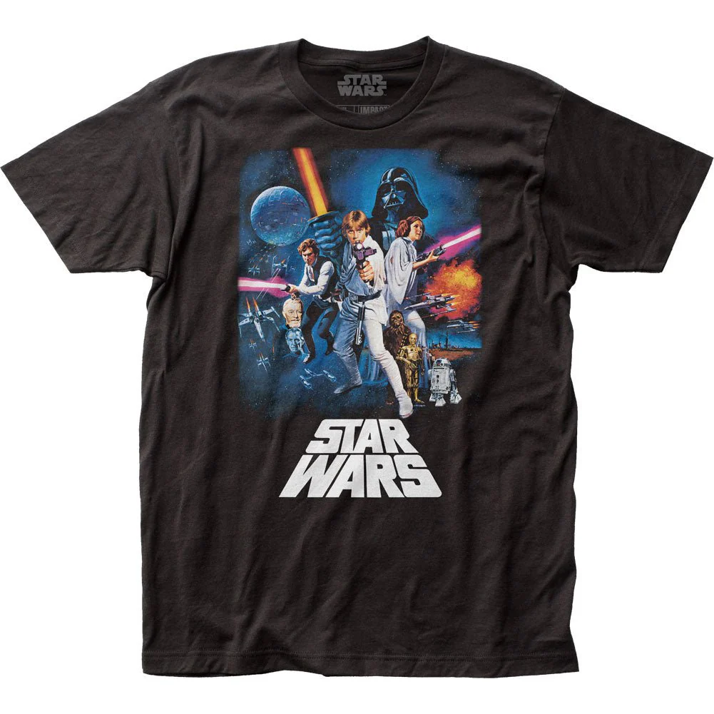 Star Wars New Hope Poster Adult T Shirt - Image 1