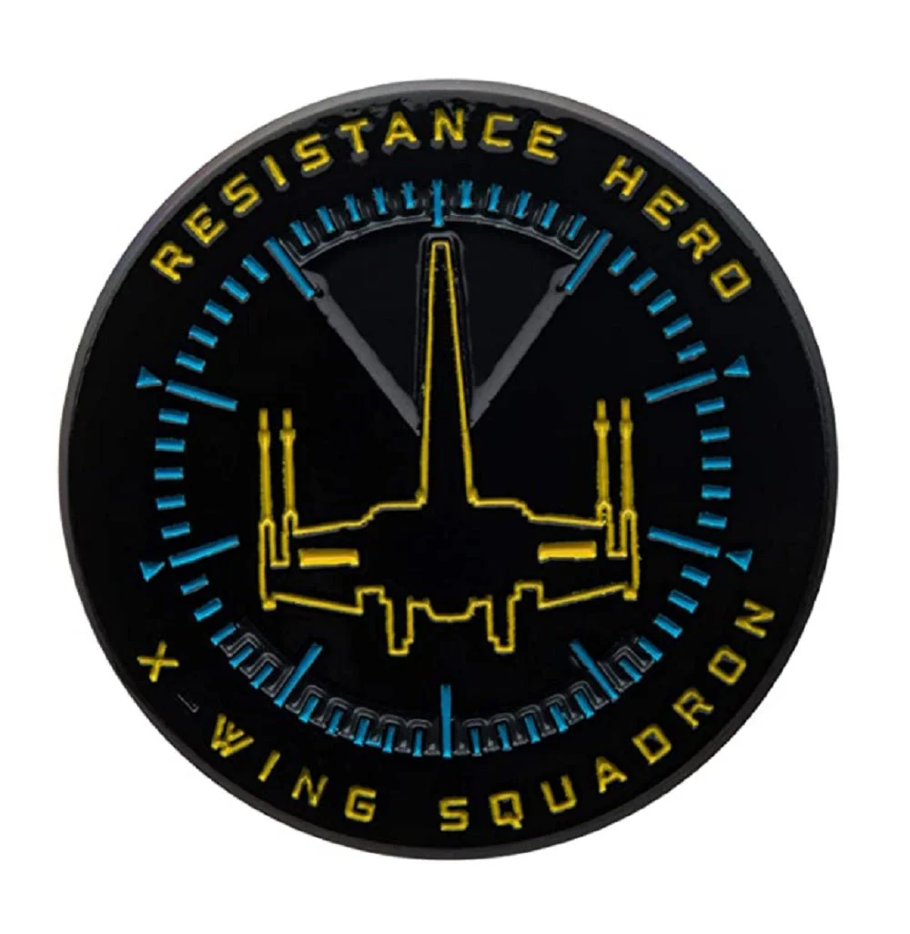 Star Wars Resistance Hero X-Wing Squadron Glow-in-the-Dark Lapel Pin