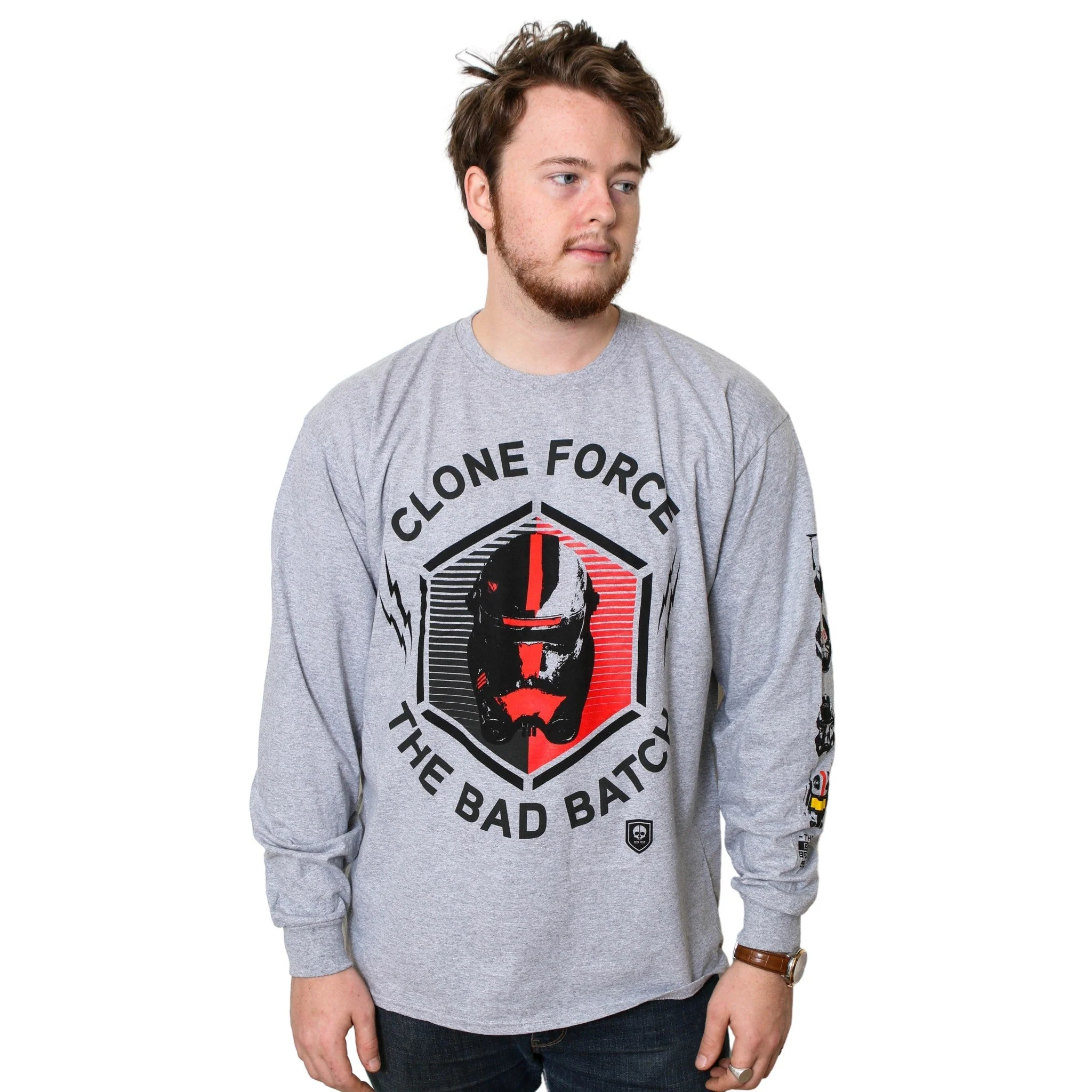 Star Wars The Bad Batch Helmets Adult Long Sleeve T-Shirt - Image 2