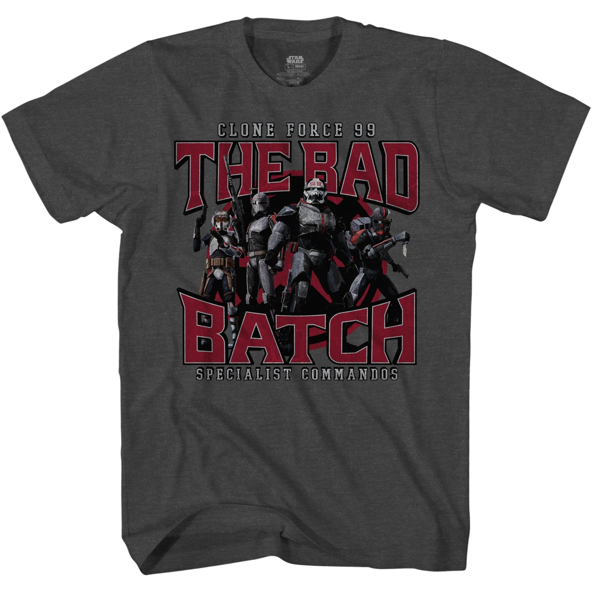 Star Wars The Clone Wars - Clone Force 99 The Bad Batch Adult T Shirt - Image 1