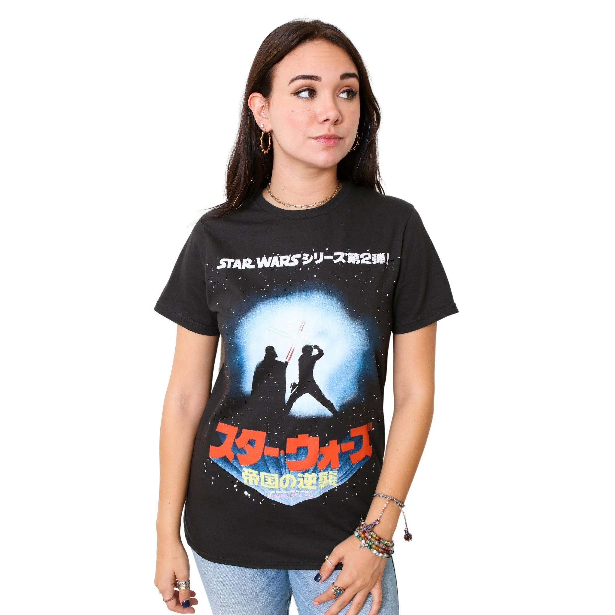 Star Wars The Empire Strikes Back Japanese Poster Adult T-Shirt - Image 3