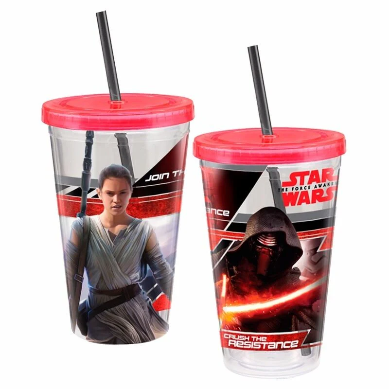 Star Wars The Force Awakens 18 Oz. Tumbler & Straw Travel Cup