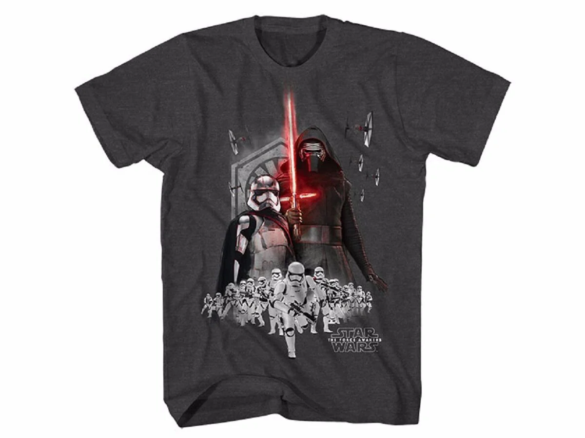Star Wars The Force Awakens First Order Army Adult T-Shirt - Image 1