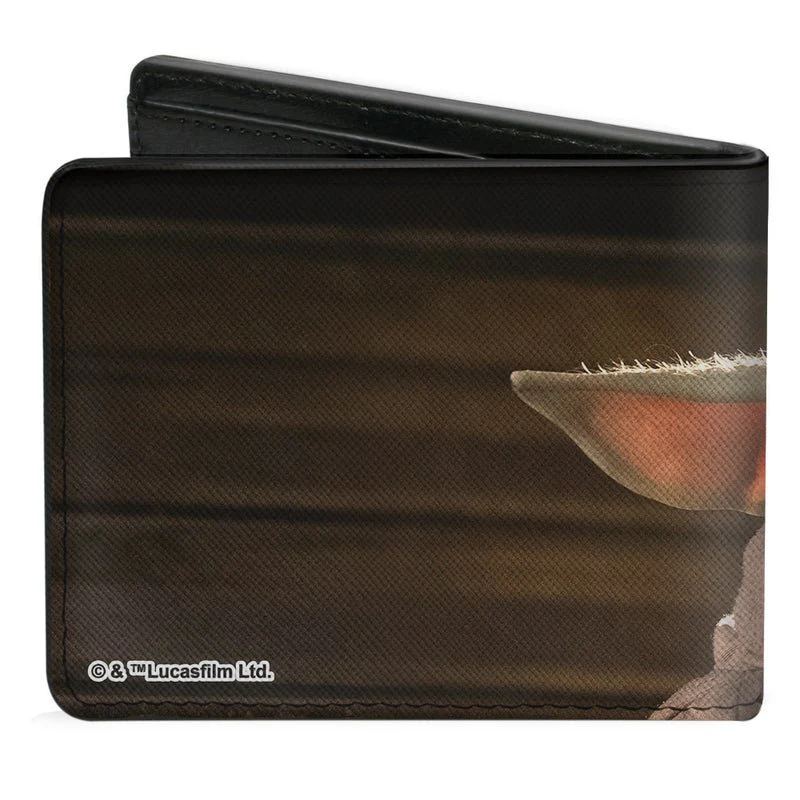 Star Wars The Mandalorian The Child Vivid Face Close Up Bifold Wallet - Image 1