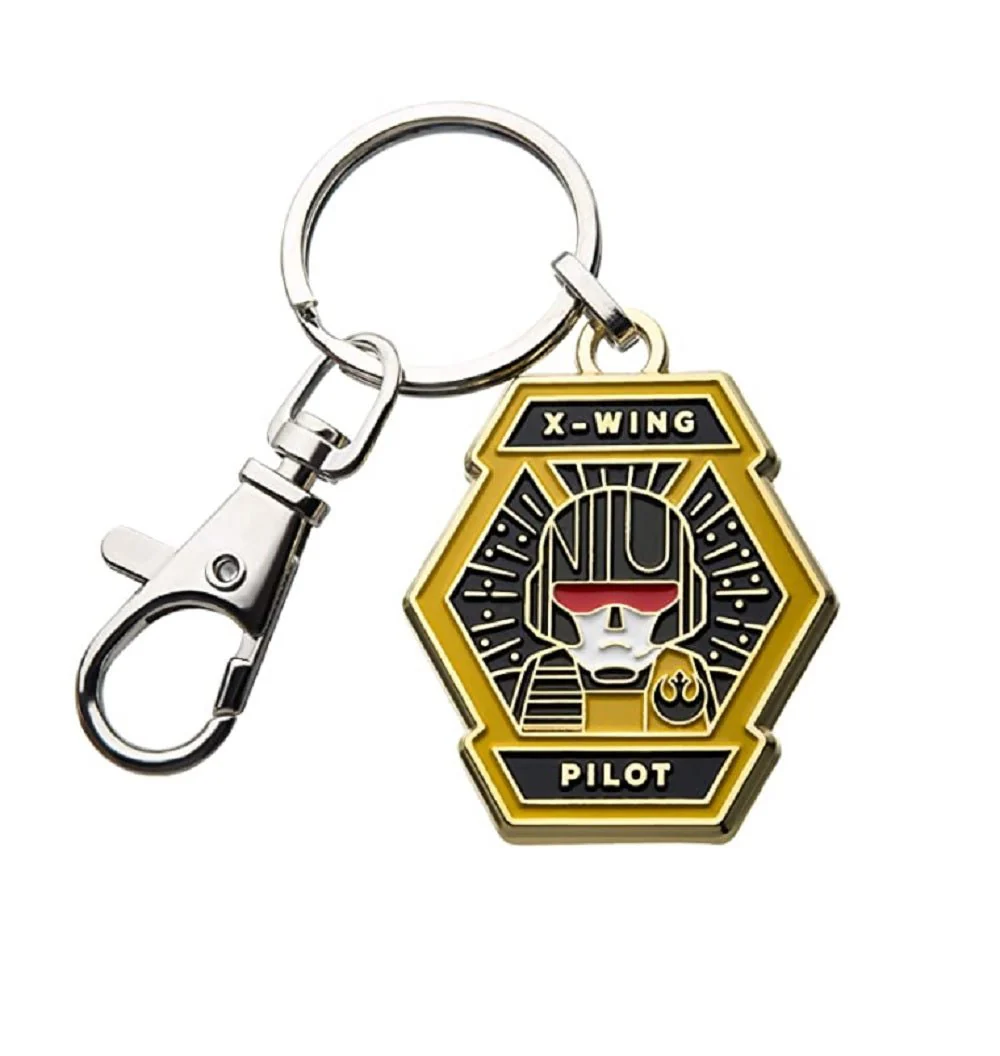 Star Wars The Rise of Skywalker X-Wing Pilot Stainless Steel Key Chain - Image 1