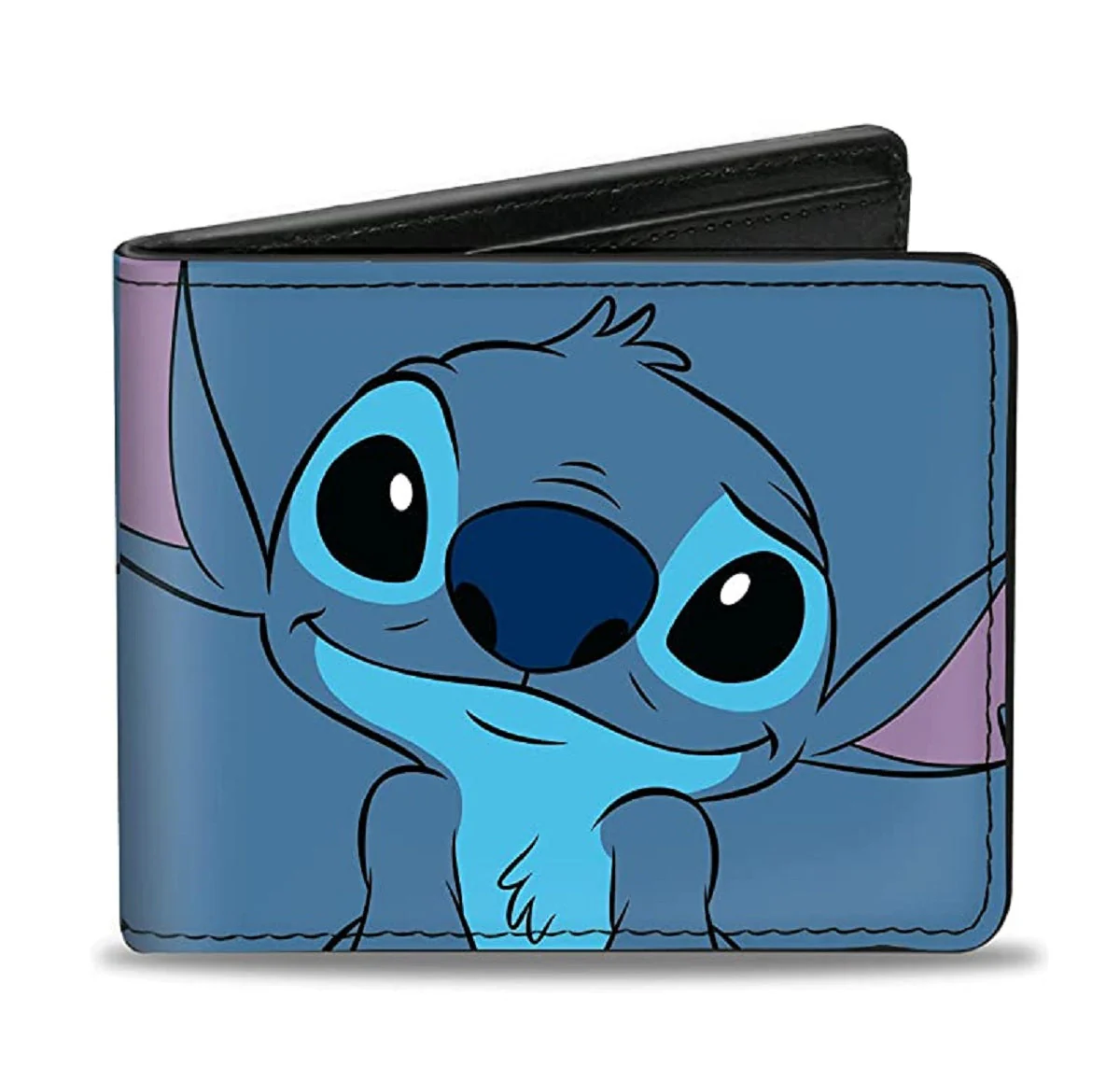 Disney Lilo and Stitch Stitch Smiling Pose Close Up Bi-Fold Wallet - Image 1