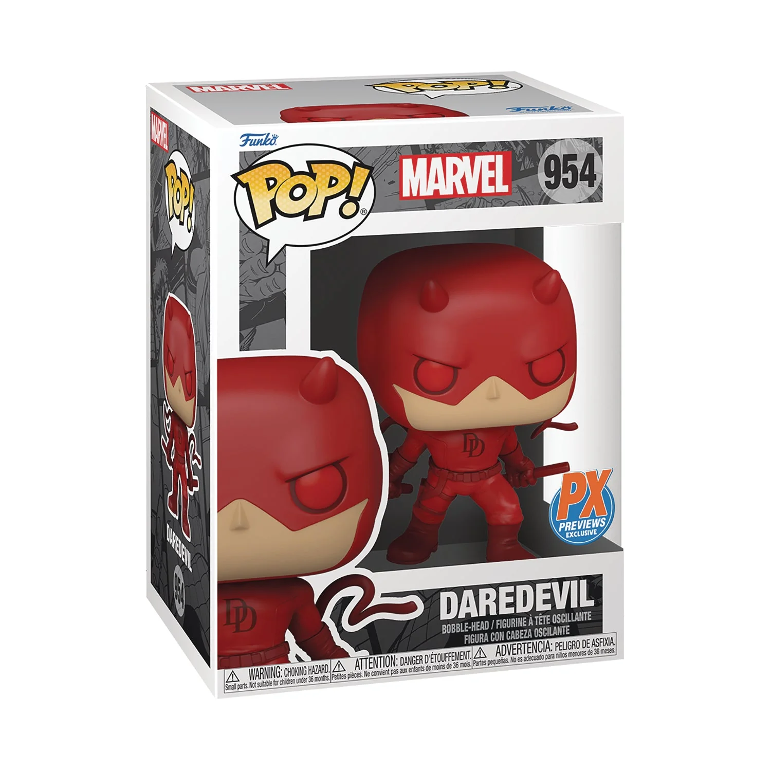 Funko Pop! Marvel: Daredevil - Daredevil (Action Pose) Previews Exclusive Vinyl Figure - Image 2