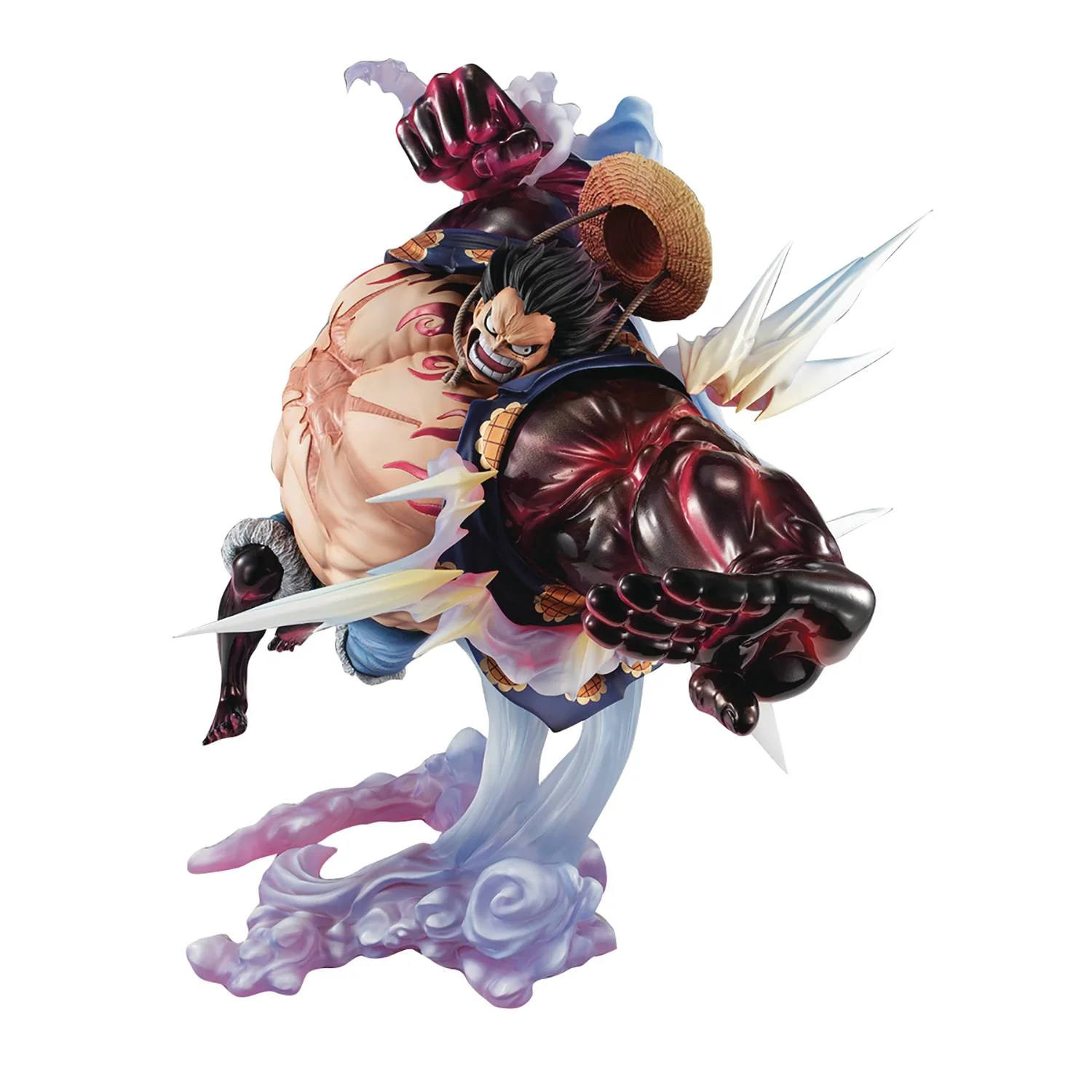 Megahouse Portrait of Pirates One Piece SA-Maximum Monkey D. Luffy Gear Four Boundman Ver.2 Figure - Image 1