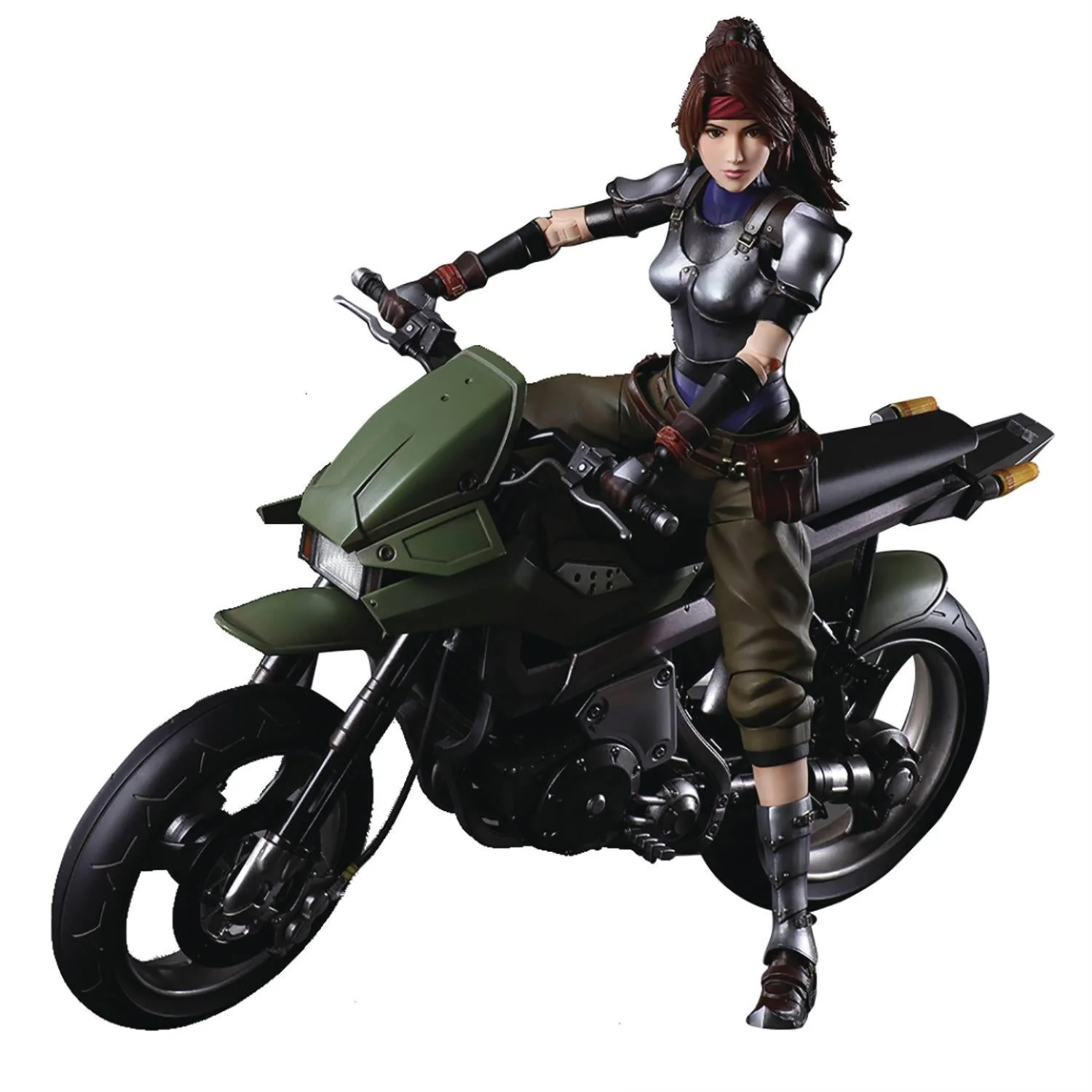 Square Enix Final Fantasy VII Remake Jessie and Motorcycle Play Arts Kai Action Figure Set - Image 1