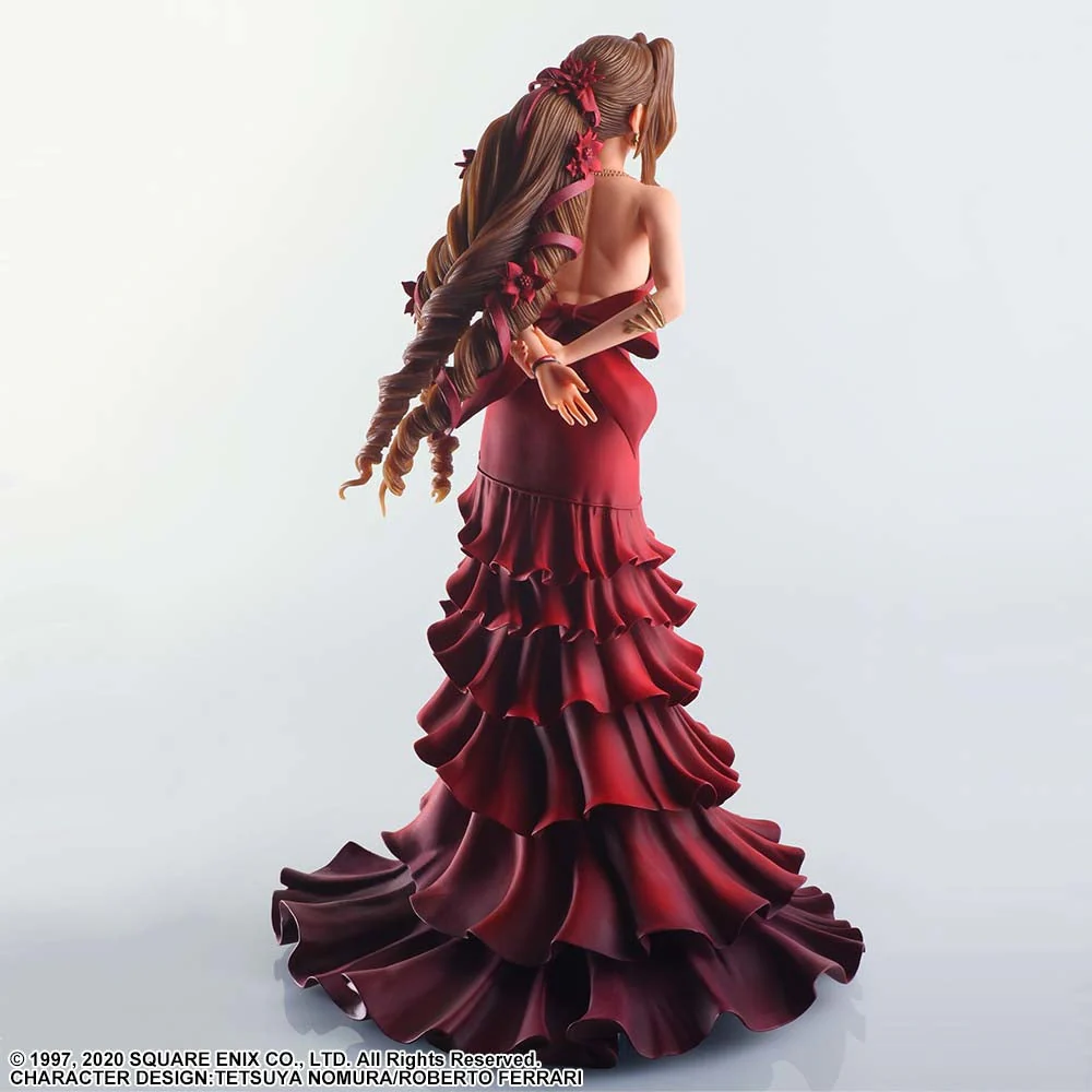 Square Enix Final Fantasy VII Remake Aerith Gainsborough Dress Version Static Arts Statue - Image 3