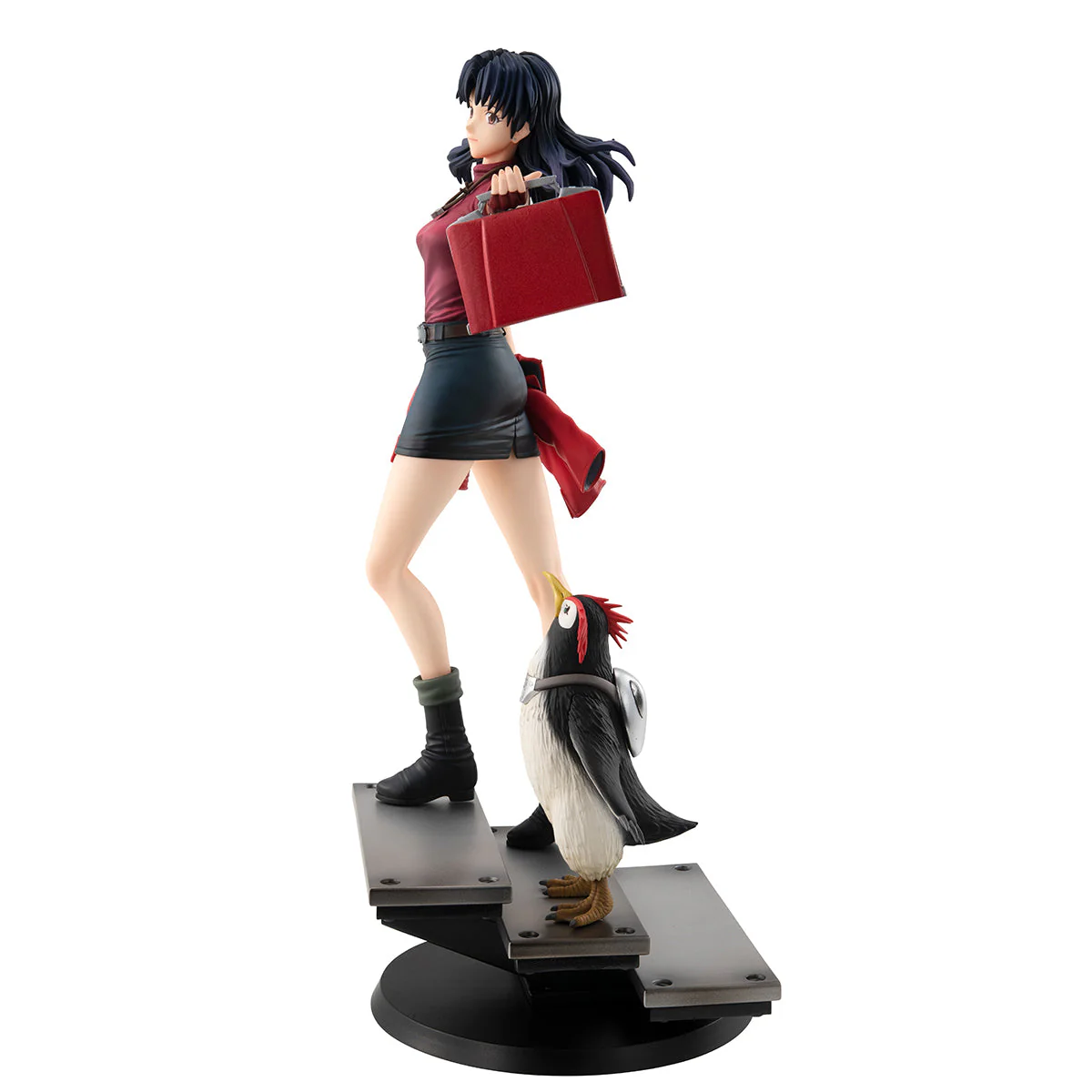 MegaHouse - Rebuild Of Evangelion Gals Series Misato & Pen Pen PVC Figure - Image 1
