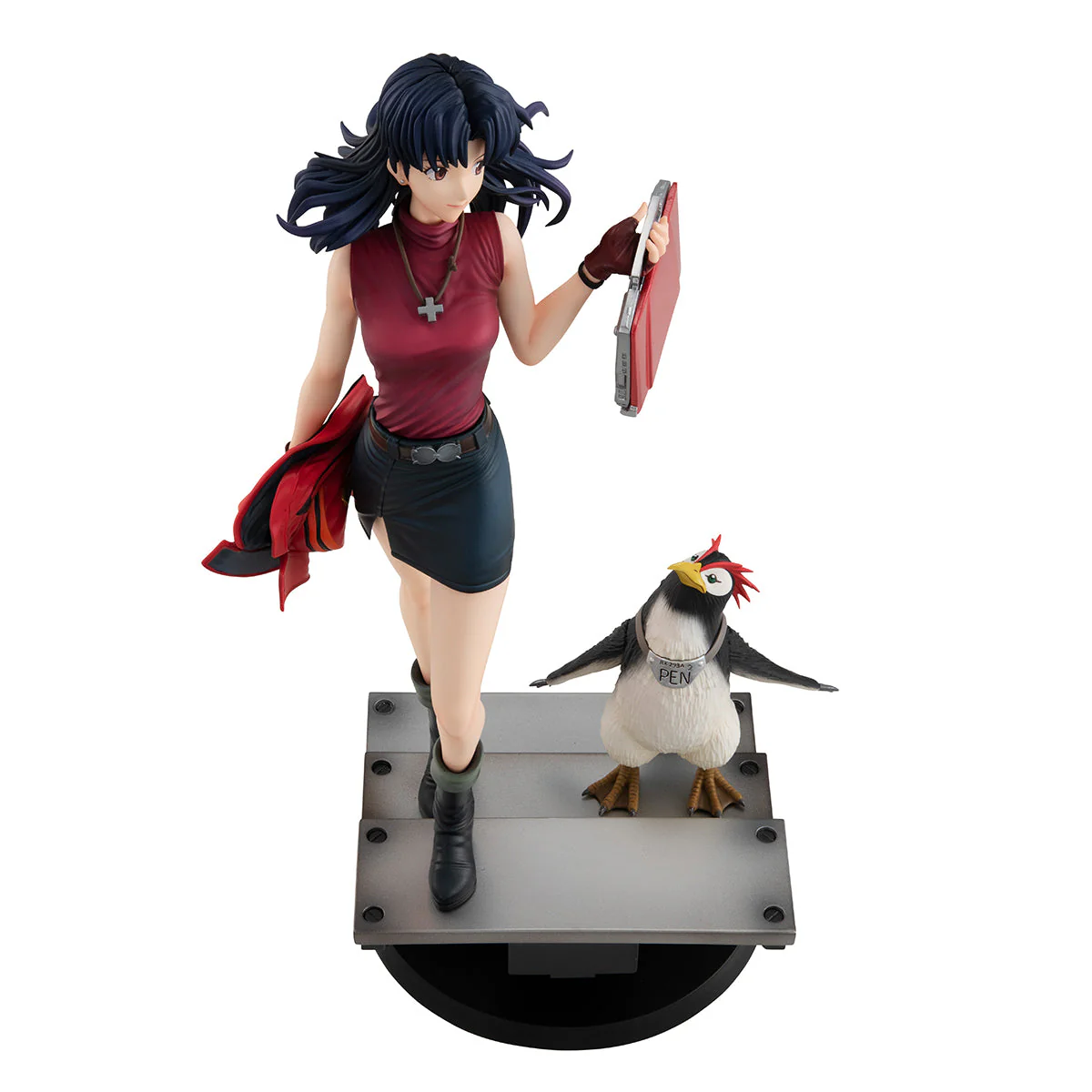MegaHouse - Rebuild Of Evangelion Gals Series Misato & Pen Pen PVC Figure - Image 3