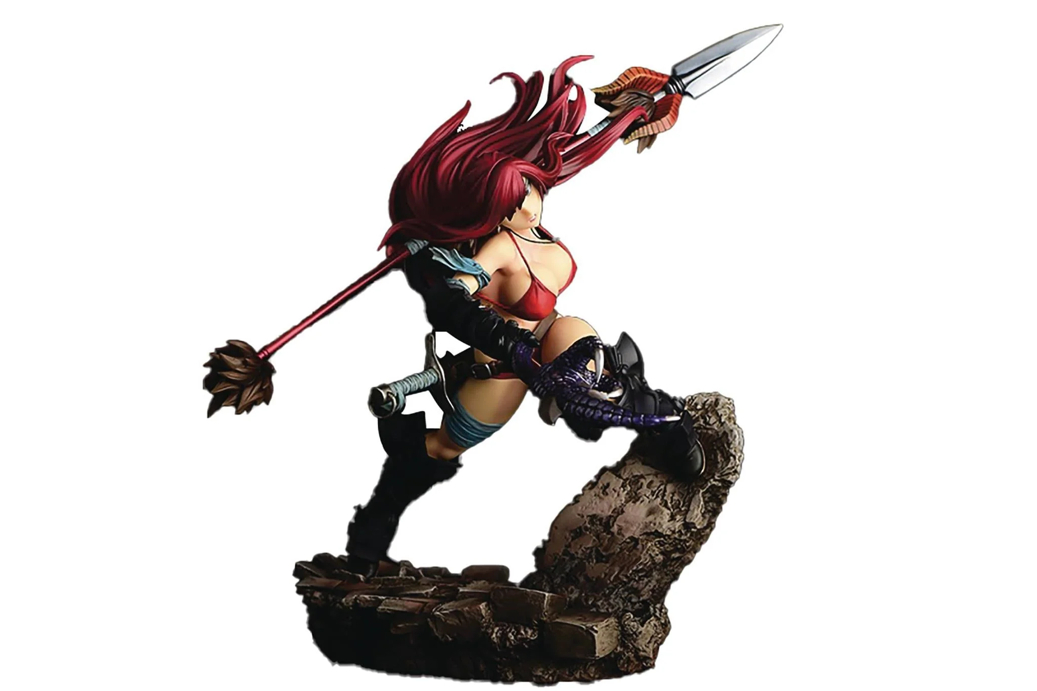 ORCATOYS Fairy Tail Erza Scarlet The Knight Black Armor Ver. 1:6 Scale PVC Figure - Image 1