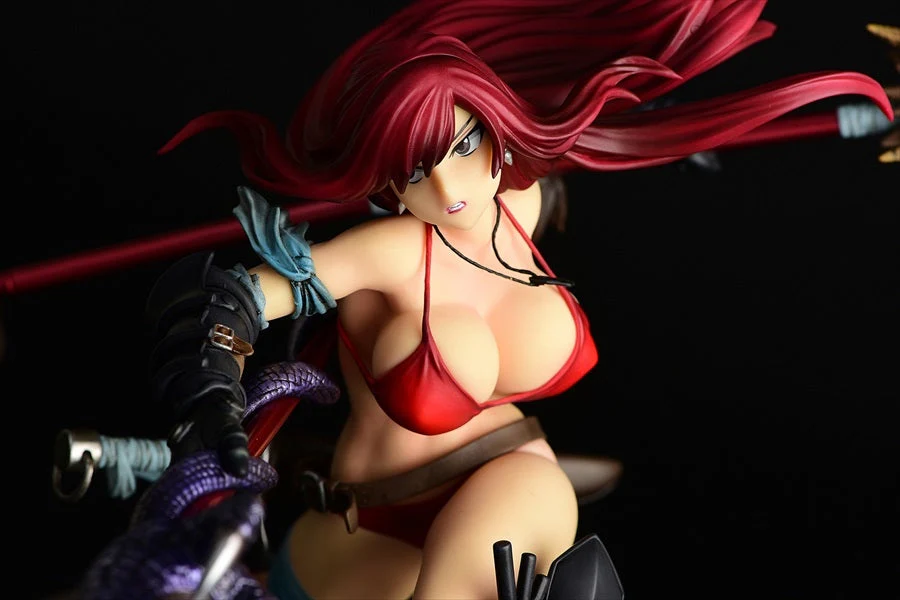 ORCATOYS Fairy Tail Erza Scarlet The Knight Black Armor Ver. 1:6 Scale PVC Figure - Image 2