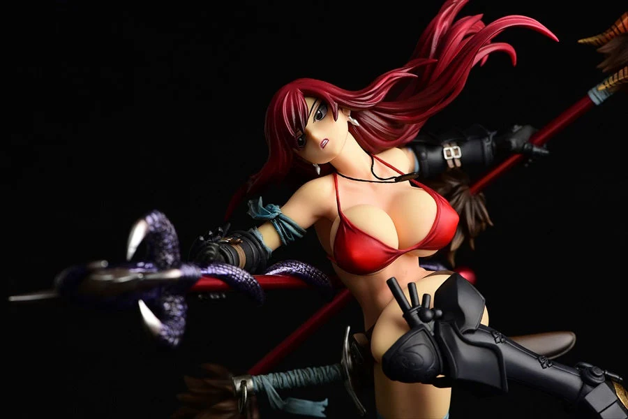ORCATOYS Fairy Tail Erza Scarlet The Knight Black Armor Ver. 1:6 Scale PVC Figure - Image 3