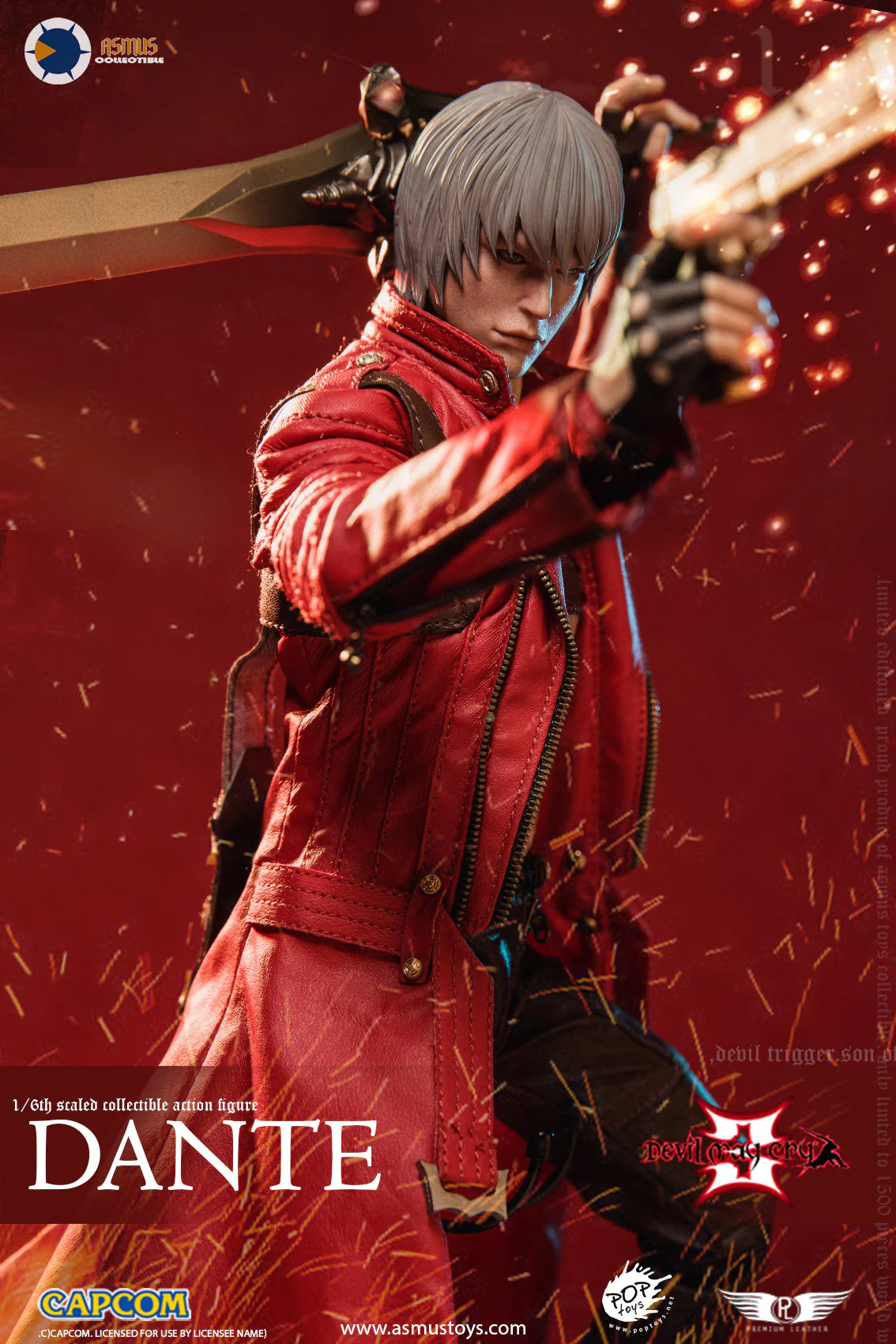 Asmus Toys Devil May Cry III Dante 1/6 Action Figure - Image 2