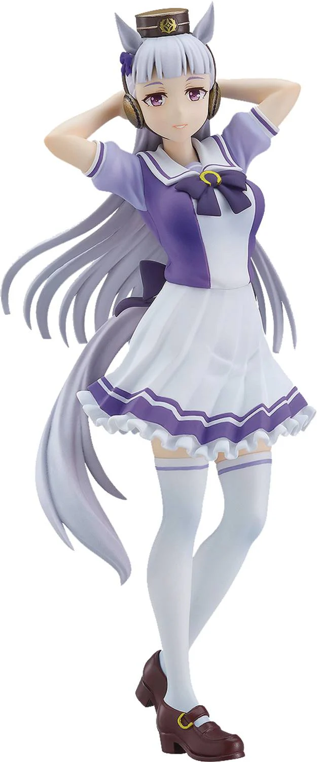 Good Smile Uma Musume Pretty Derby Gold Ship School Uniform Version Pop Up Parade PVC Figure - Image 1