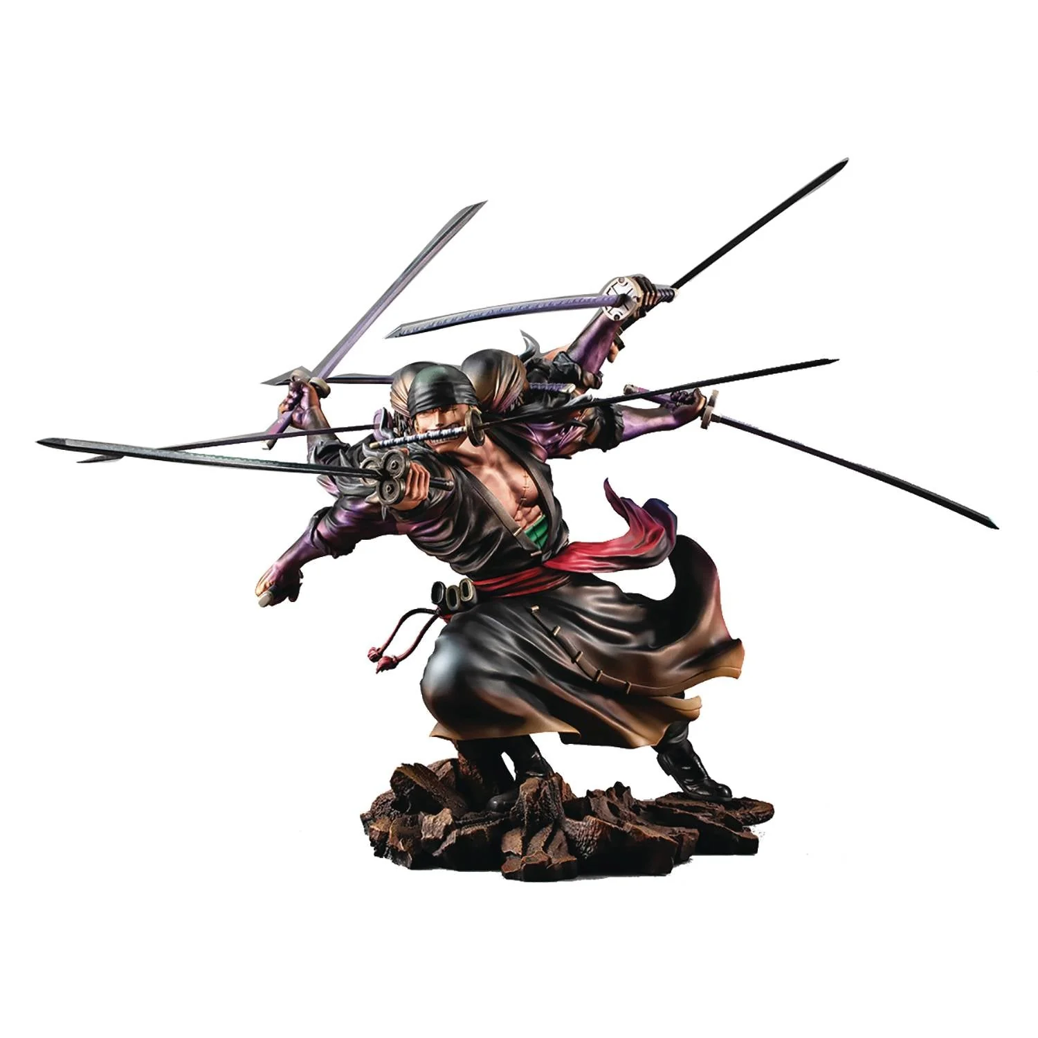 Megahouse One Piece Wa-Max Roronoa Zoro Demon Spirit Asura PVC Figure - Image 1
