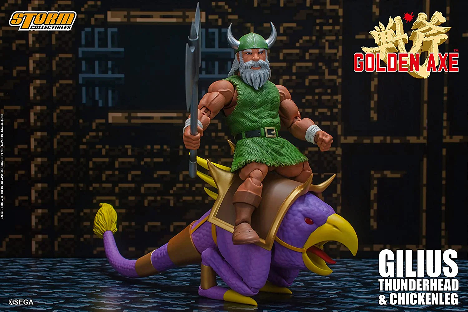 Storm Collectibles - Golden Axe - Gilius Thunderhead & Chicken Leg 1/12 Action Figure - Image 3