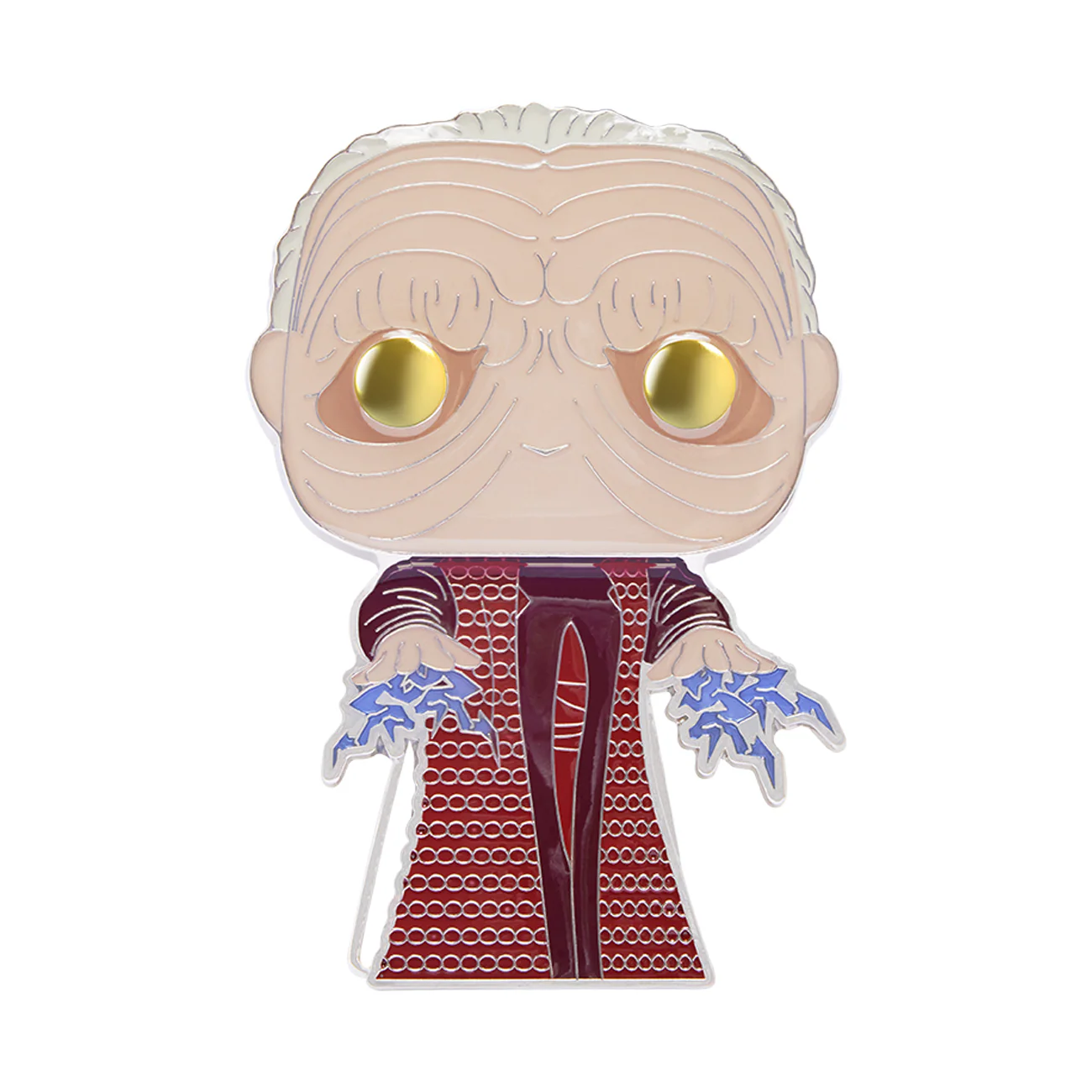 Funko Pop! Pins: Star Wars - Unhooded Palpatine Glow-In-The-Dark Pin - Image 1