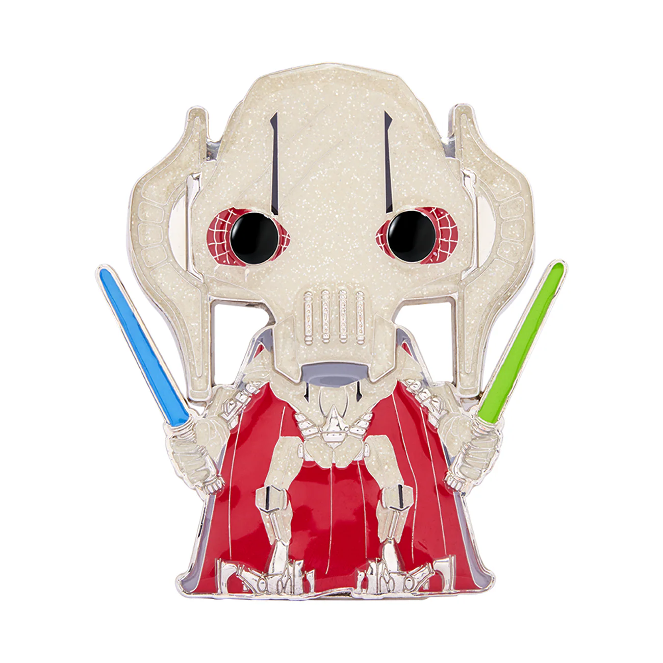 Funko Pop! Pins: Star Wars - General Grievous Glitter Chase Glow-In-The-Dark Pin - Image 1