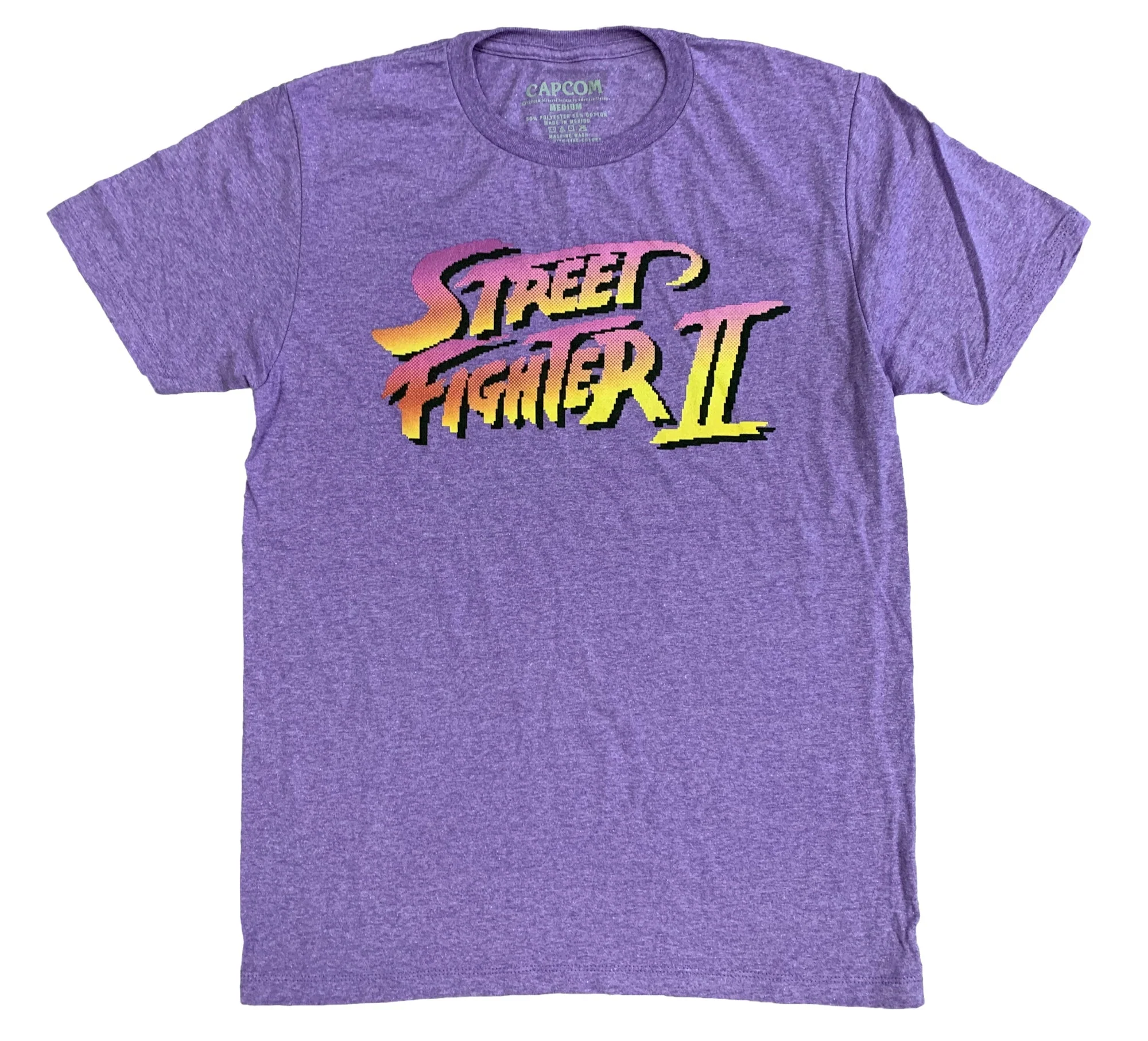 Street Fighter Pixel Logo Capcom Gamer Adult T-Shirt - Image 1