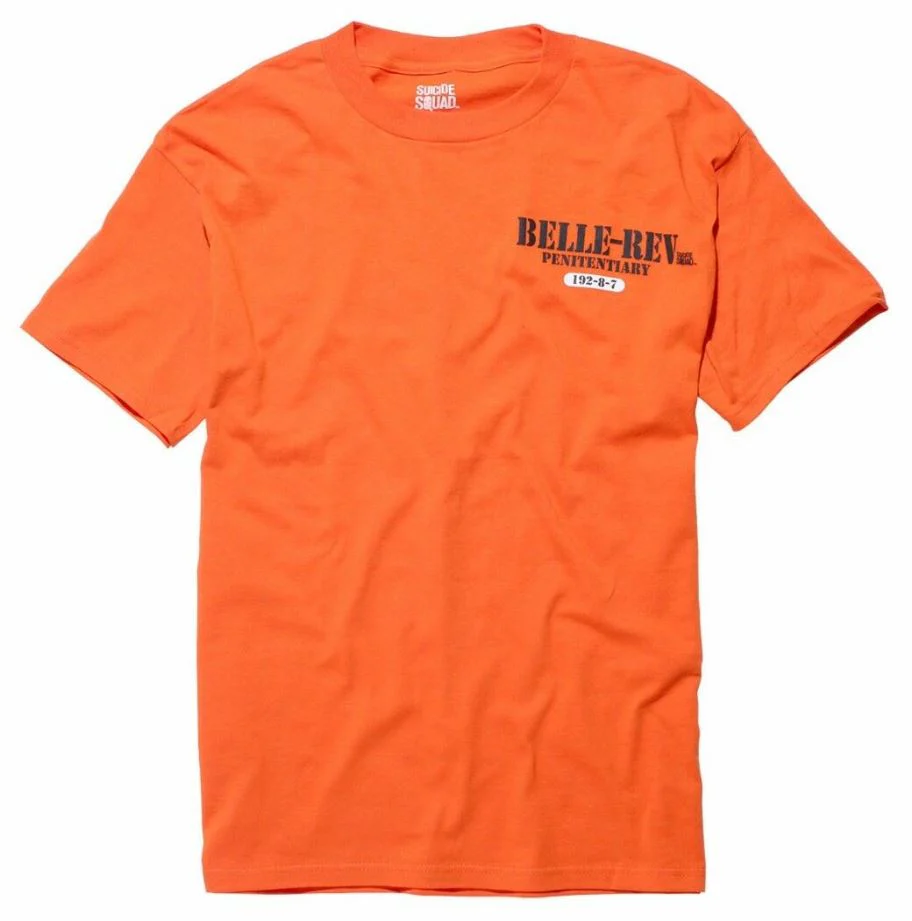 Suicide Squad Belle-Rev Inmate Penitentiary Adult T-Shirt - Image 1