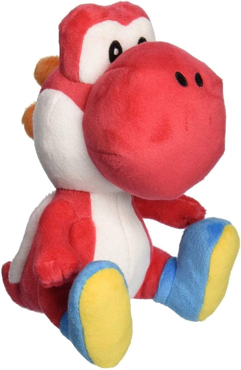 Super Mario All Star Collection Red Yoshi Plush, 7" - Image 2