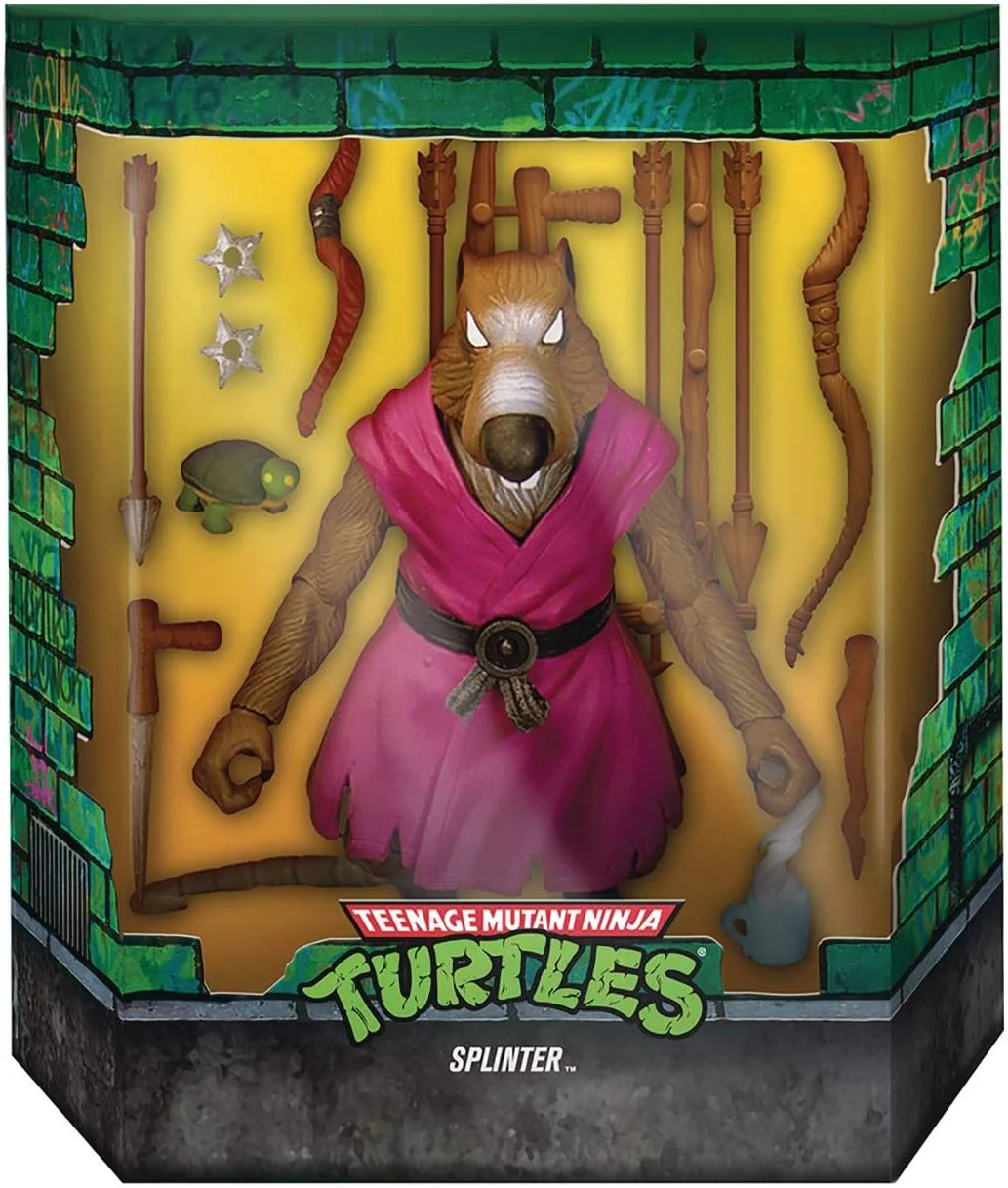 Super7 Teenage Mutant Ninja Turtles: Splinter Ultimates Action Figure - Image 2