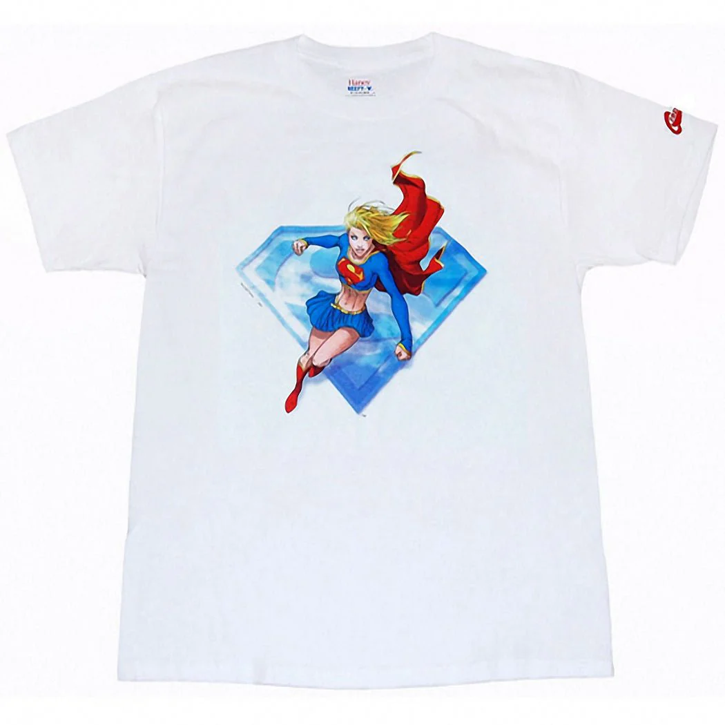 Supergirl Clouds By Michael Turner DC Comics Adult T-Shirt - Image 1
