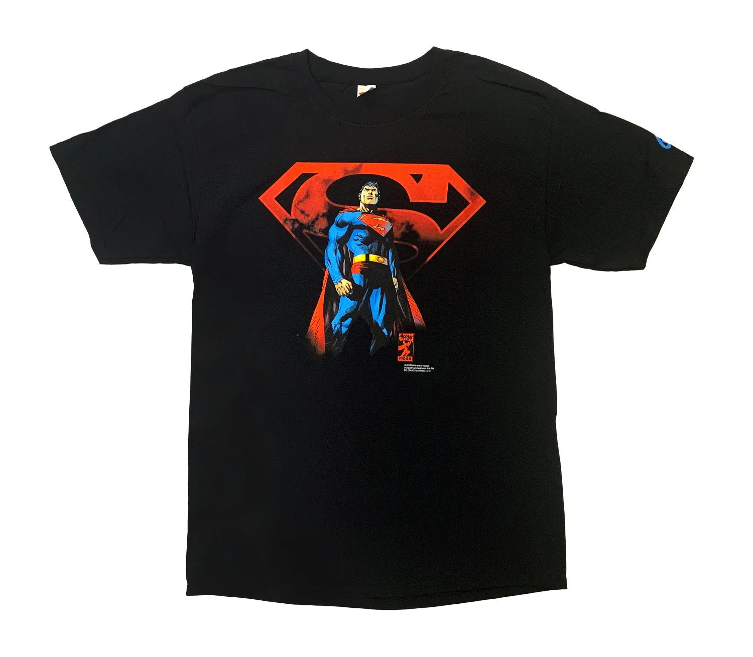 Superman DC Action Comics #1000 By Jim Lee Adult Short Sleeve T-Shirt - Image 1