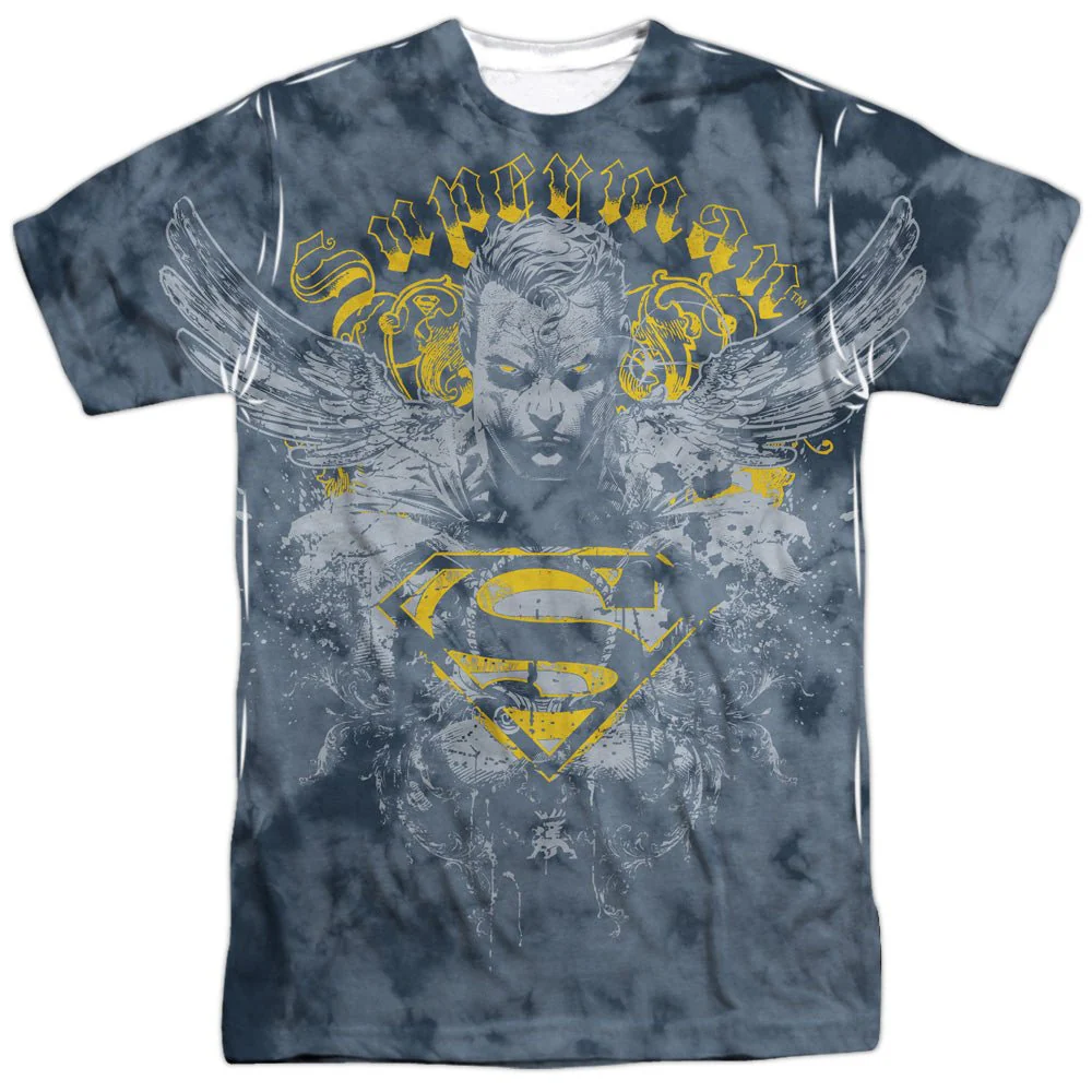 Superman Stand Your Ground Big Print Sublimation Adult T-Shirt - Image 1