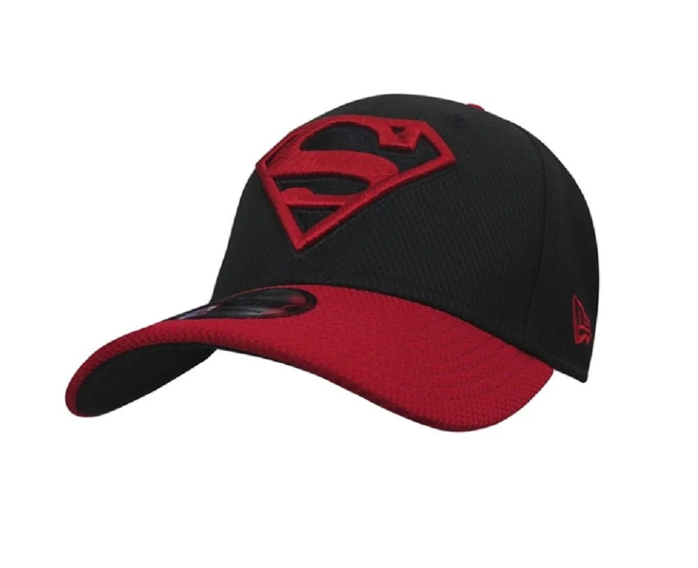Superman Superboy Symbol New Era 39Thirty Fitted Hat - Large/Xlarge - Image 1
