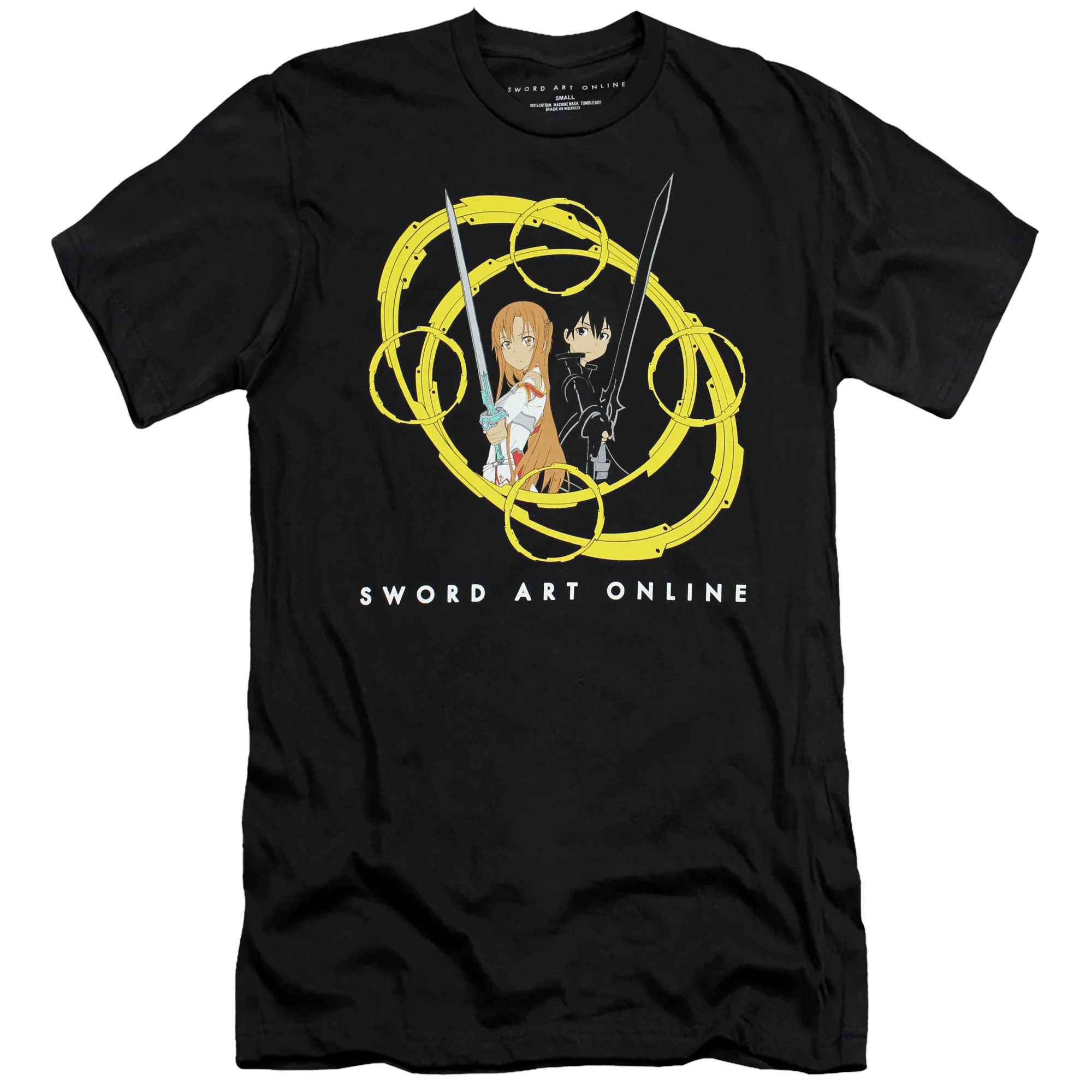 Sword Art Online Kirito & Asuna Circles II Adult Men T-Shirt - Image 1