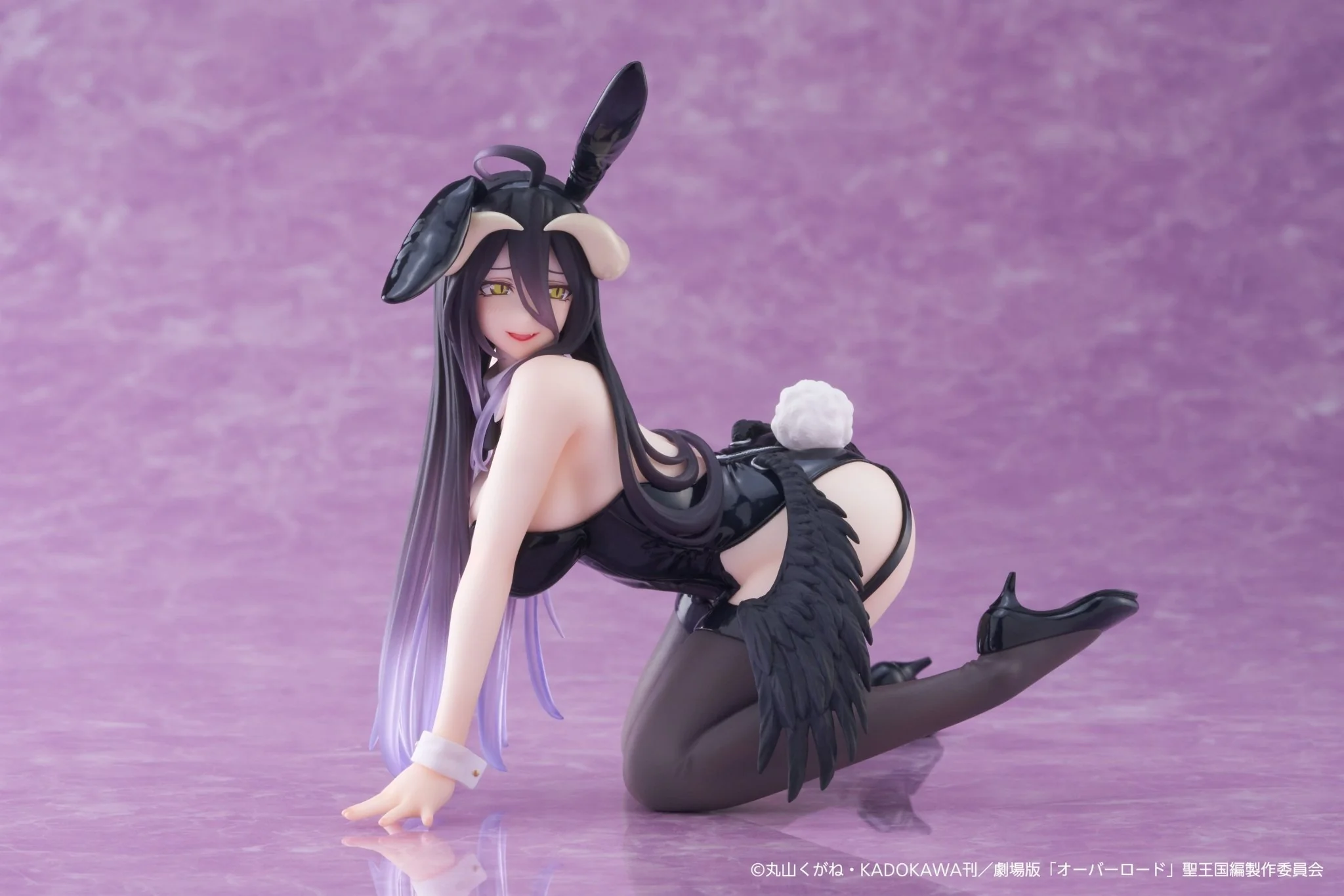 Taito - Overlord - Albedo Bunny Ver. Desktop Cute Prize Figure - Image 1