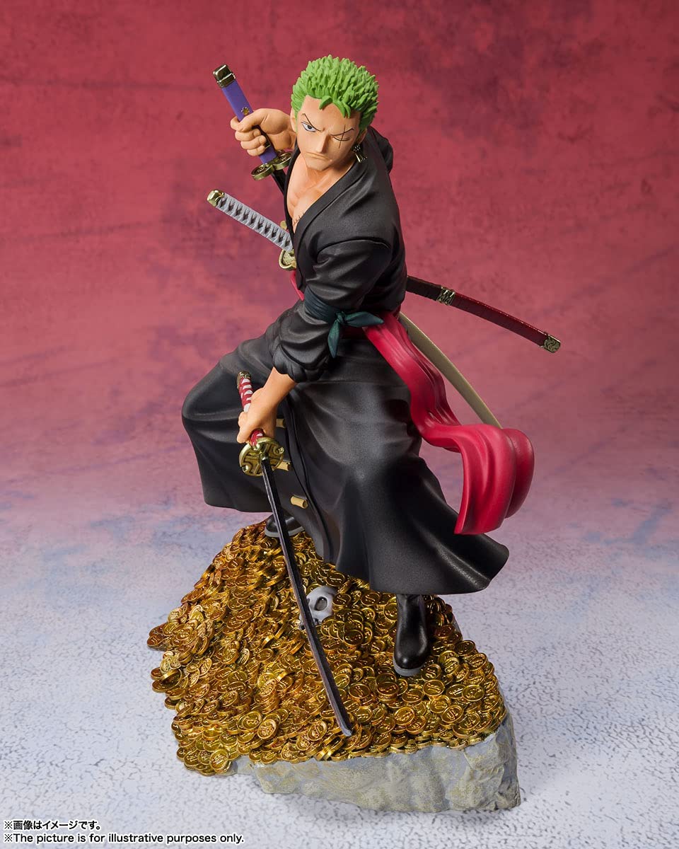 Tamashi Nations One Piece Roronoa Zoro Commemorative Eiichiro Oda Illustration Bandai Spirits Figuarts Zero - Image 3