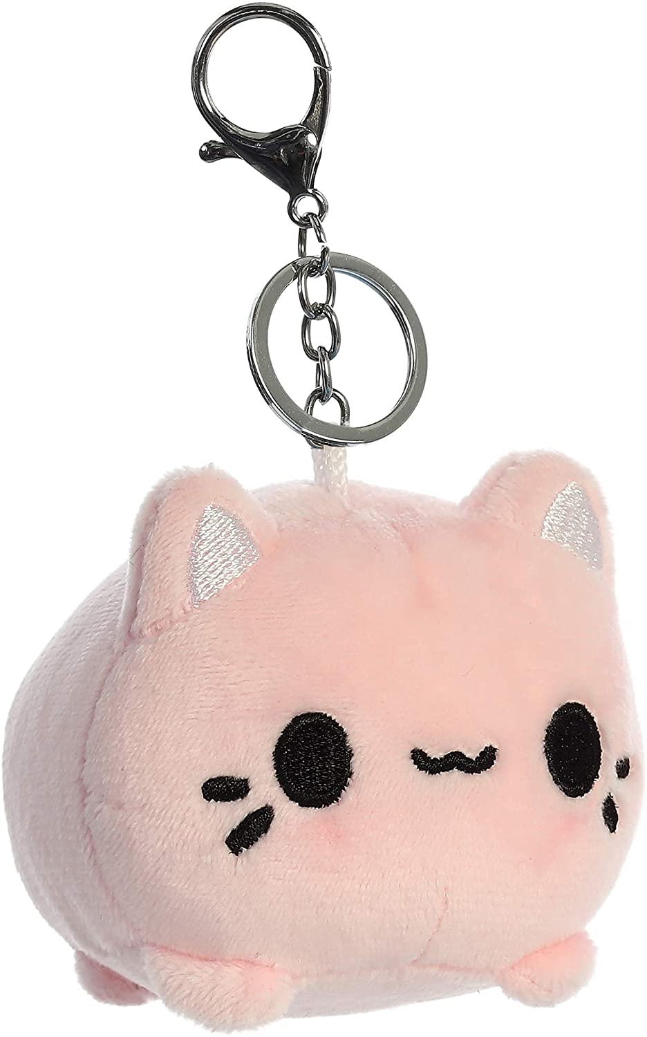 Tasty Peach Aurora 3.5" Strawberry Meowchi Clip-On - Image 1