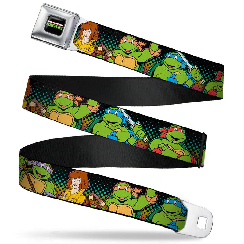Teenage Mutant Ninja Turtles April Pose Full Color Seatbelt Belt