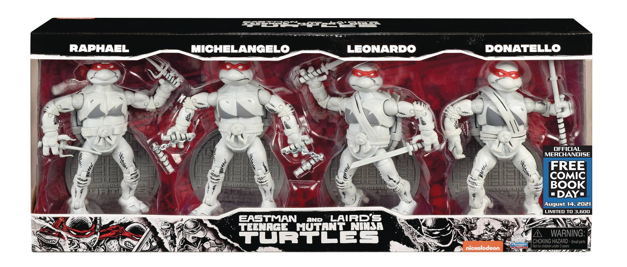 Teenage Mutant Ninja Turtles Elite Series FCBD 2021 4-Pack Action Figure Set - Image 1